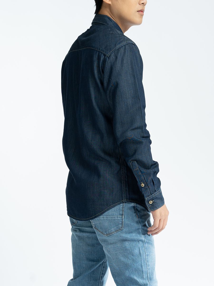 Áo sơ mi nam dài tay jeans MESSI MJB023240 (Regular)
