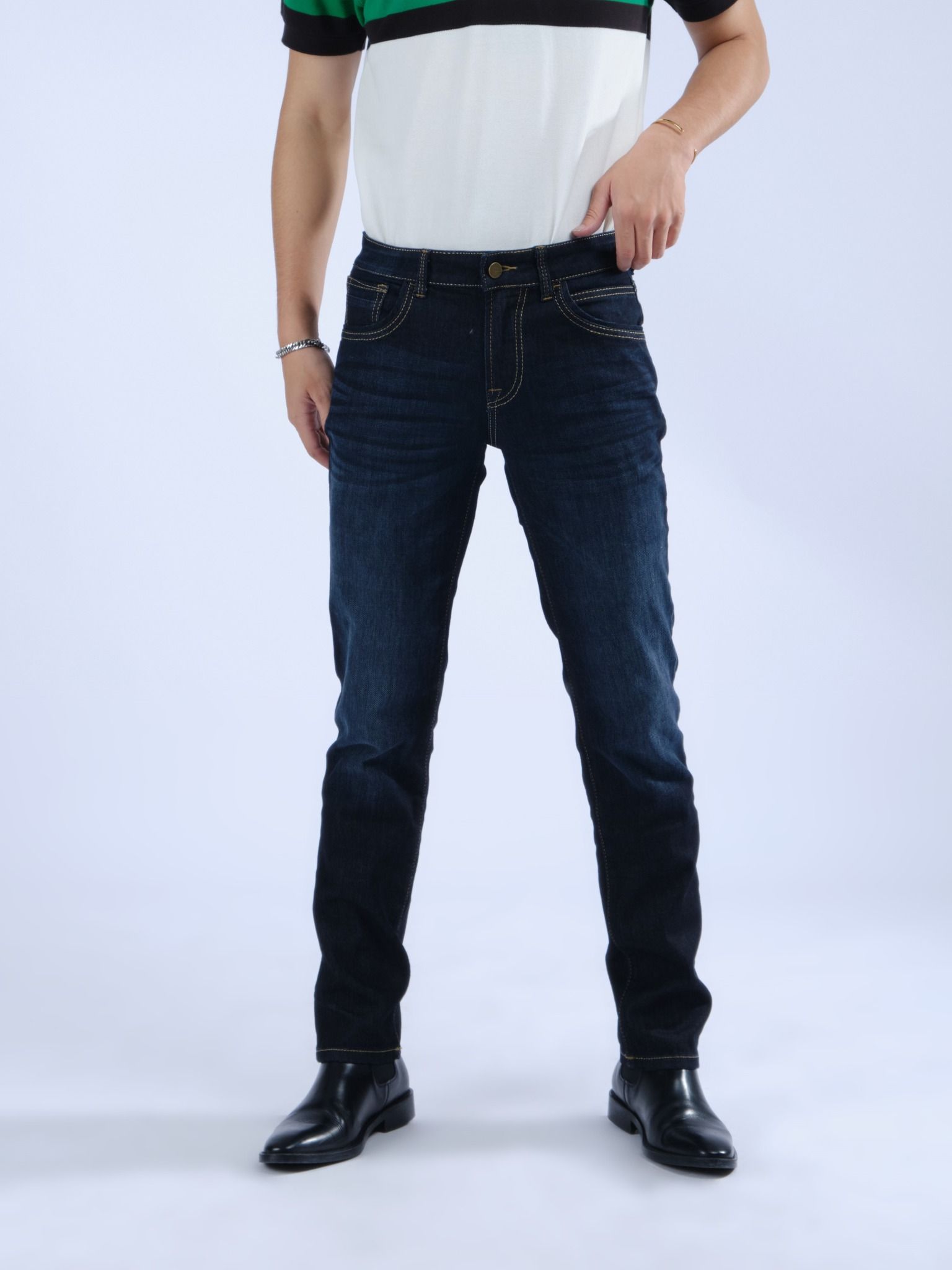 Quần nam dài jeans MESSI MJB0274-49(Straight)