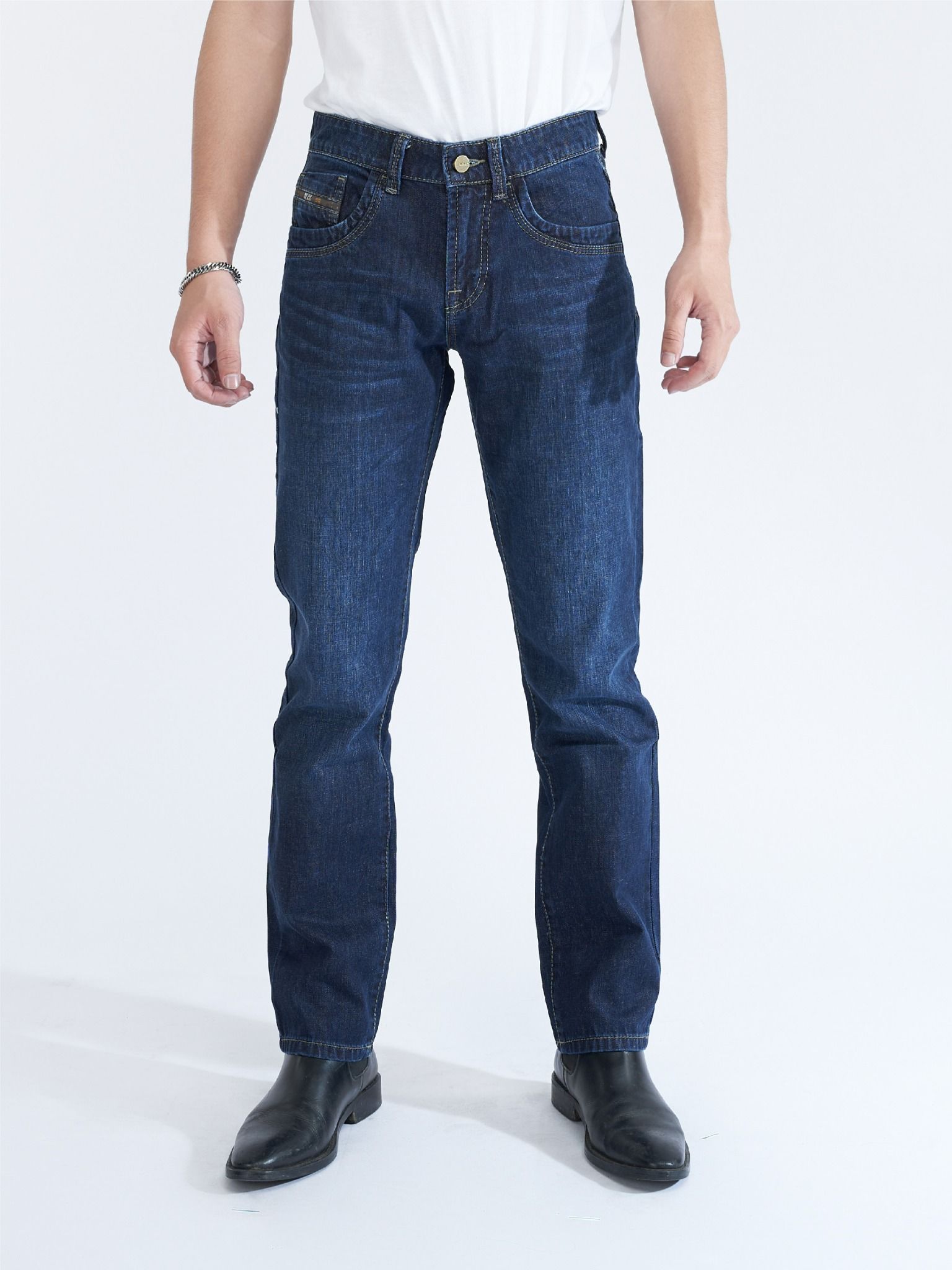 Quần nam dài jeans không co giãn MJB0293 (Straight)