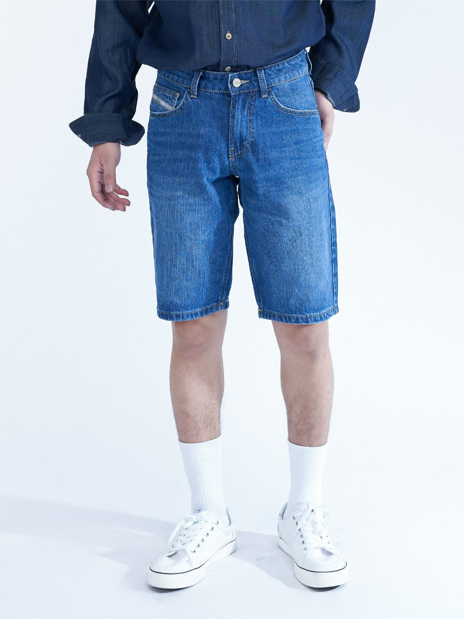 Quần nam short jeans MJB0329 (Regular)