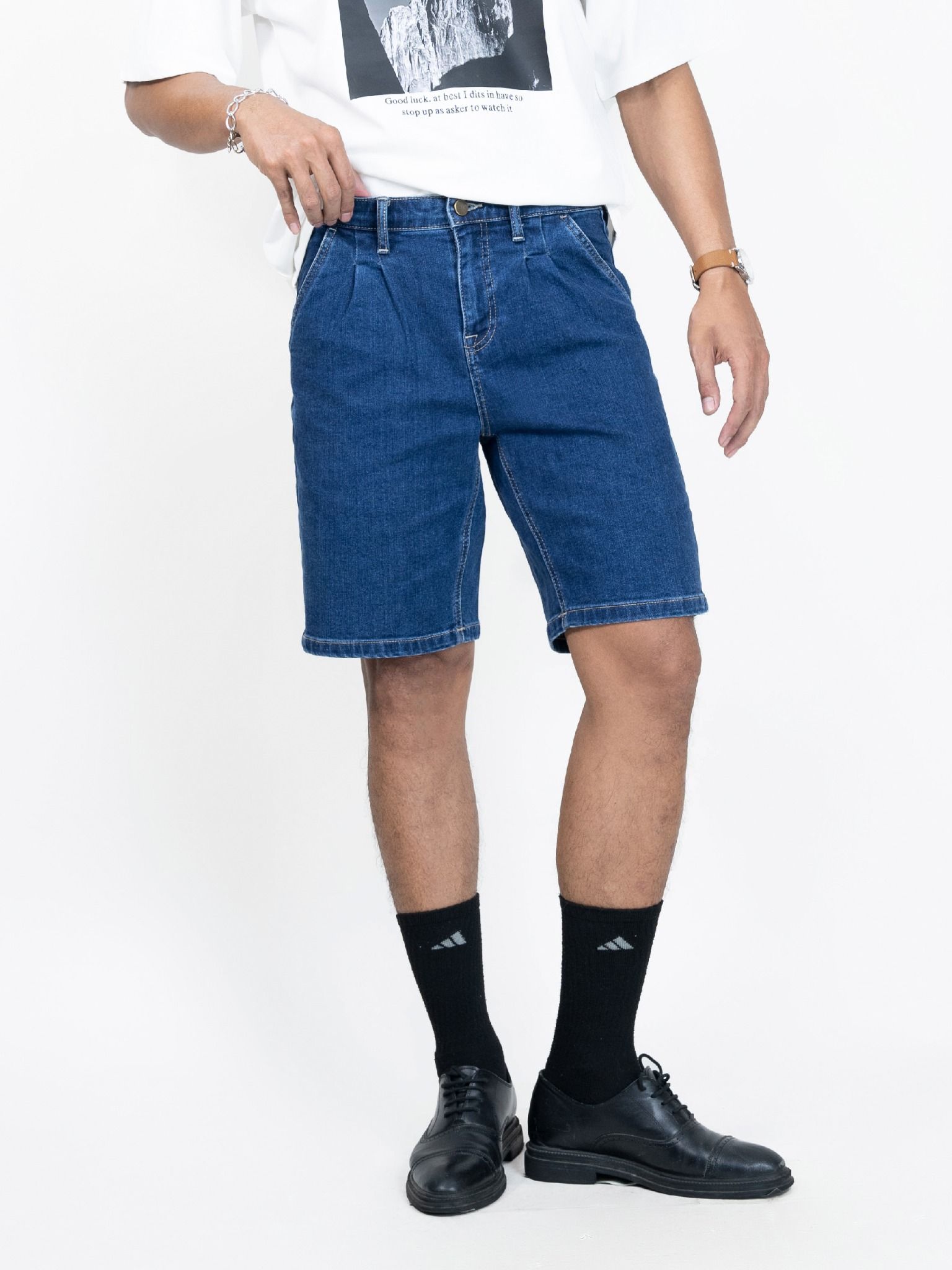 Quần nam short jeans MESSI MJB0351-48