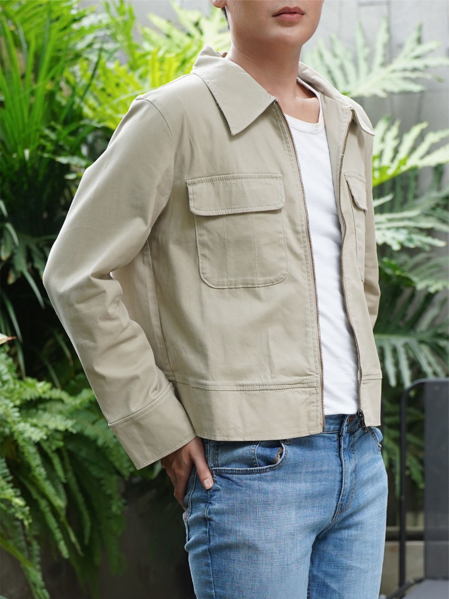 Áo khoác nam khaki MESSI MKT0136-24 (Tailor)