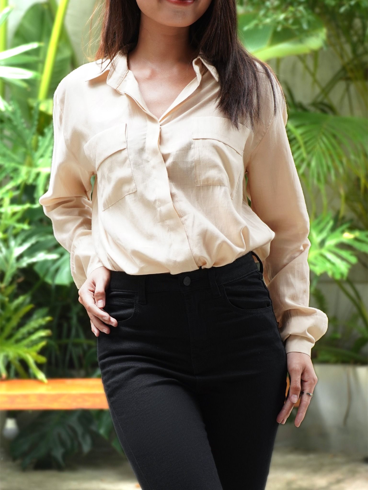 Áo sơ mi nữ dài tay MSW-536 (Freesize)