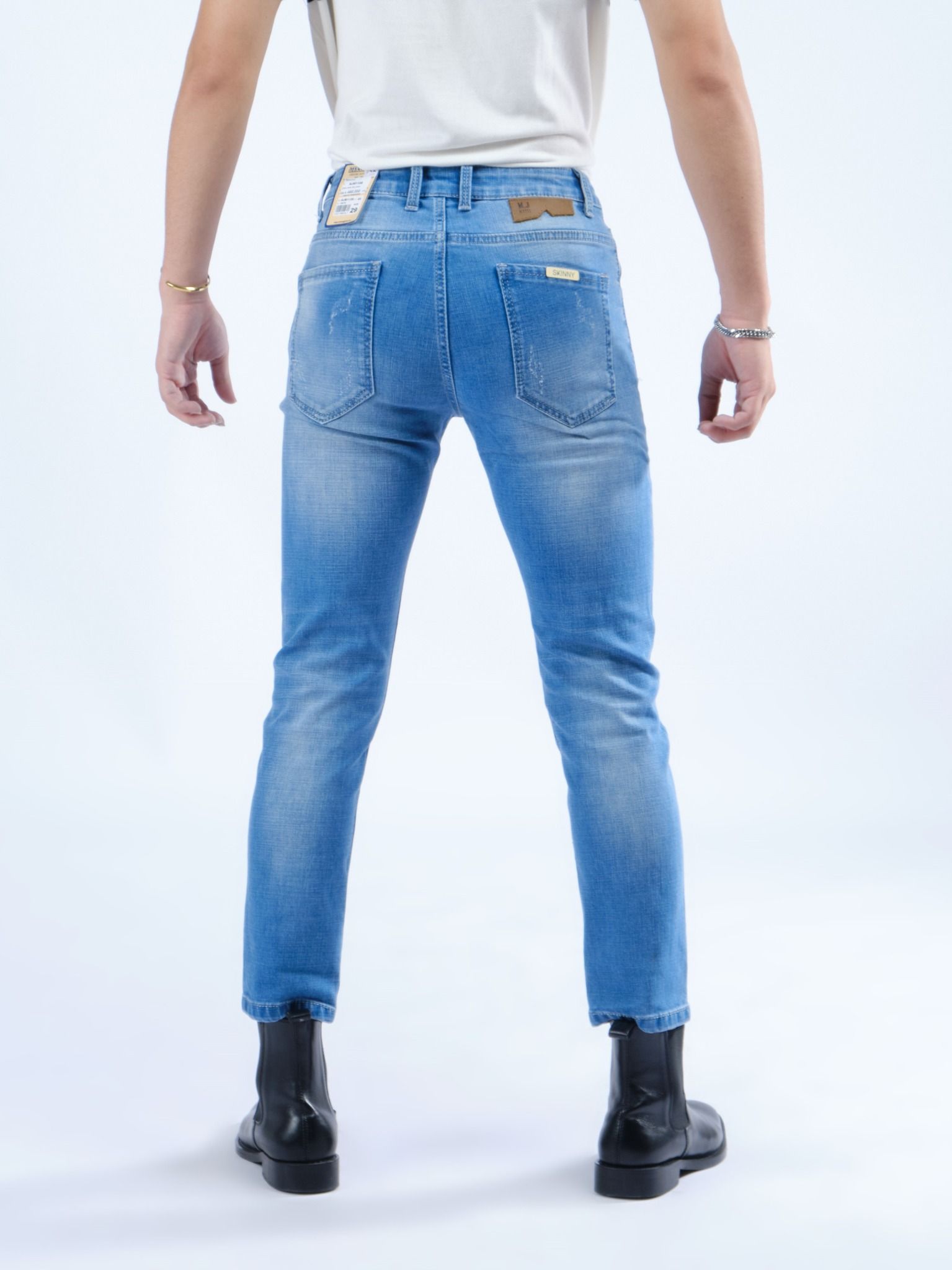 Quần nam lửng jeans (dài) MESSI SJM1128-82 (Skinny)
