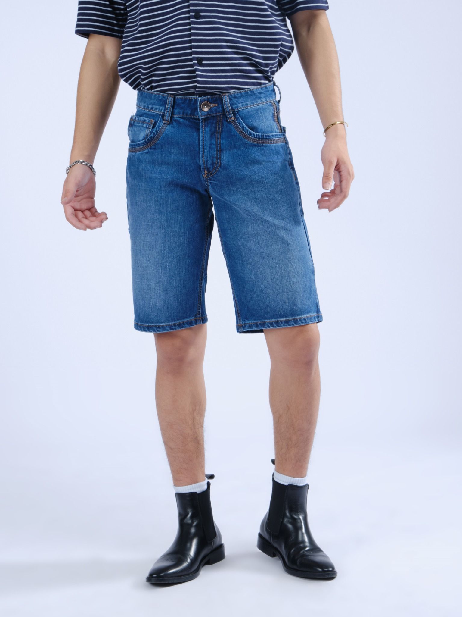 Quần nam short jeans MESSI SJM1153-45(Regular)