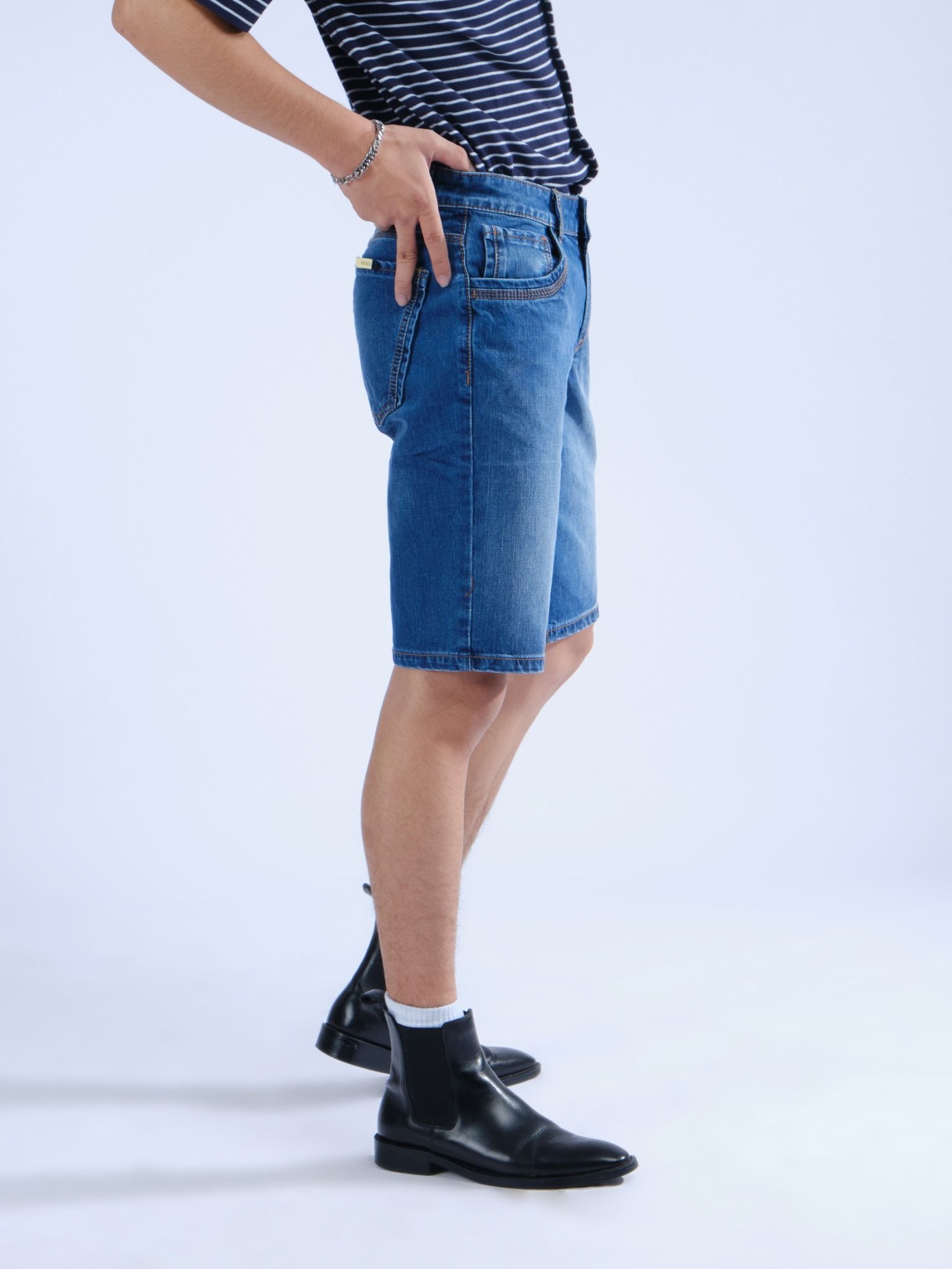 Quần nam short jeans MESSI SJM1153-45(Regular)