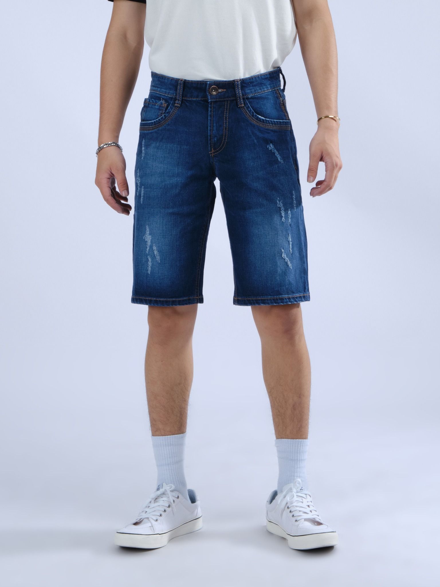 Quần nam short jeans MESSI SJM1153-78(Regular)