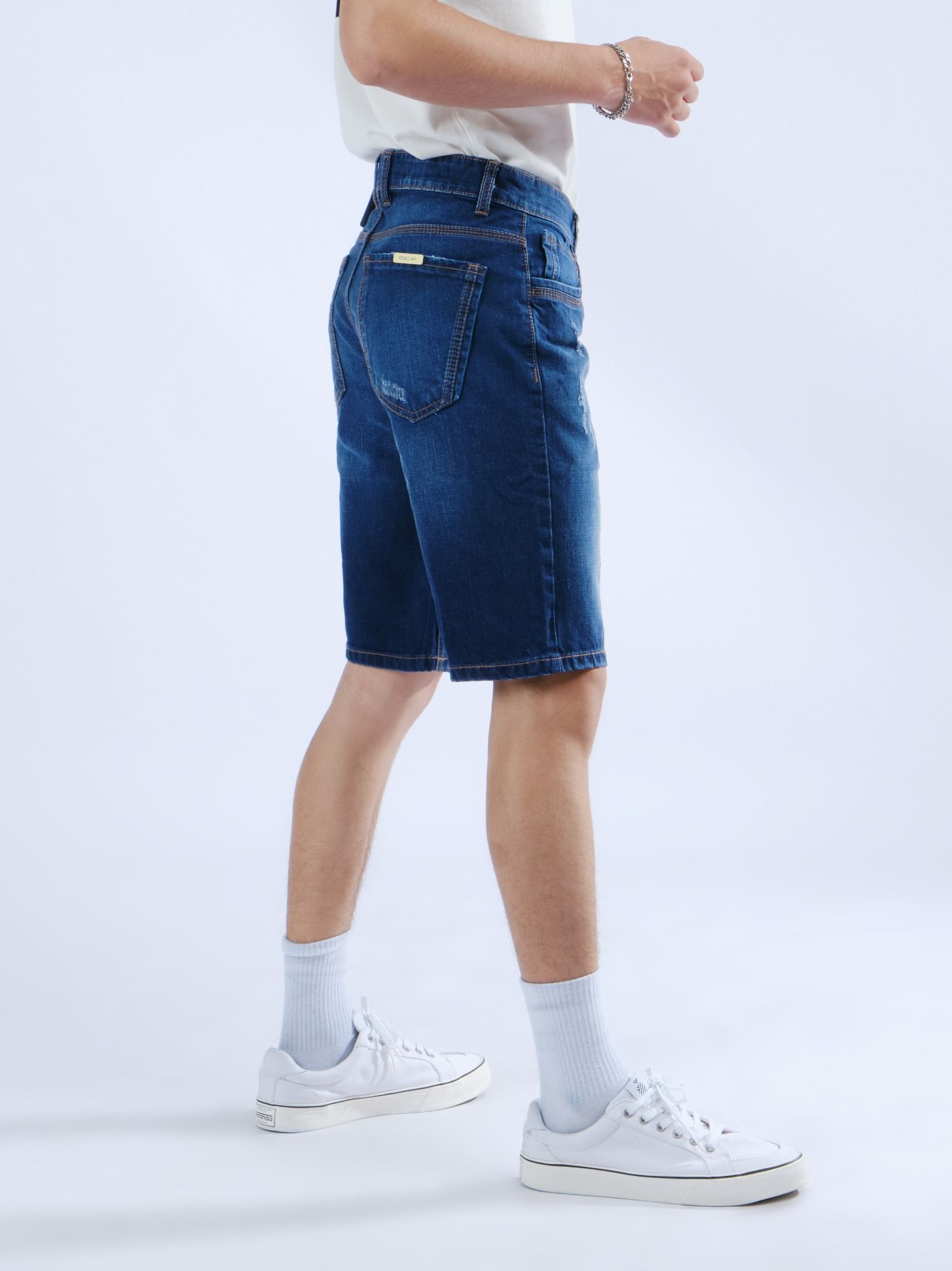 Quần nam short jeans MESSI SJM1153-78(Regular)