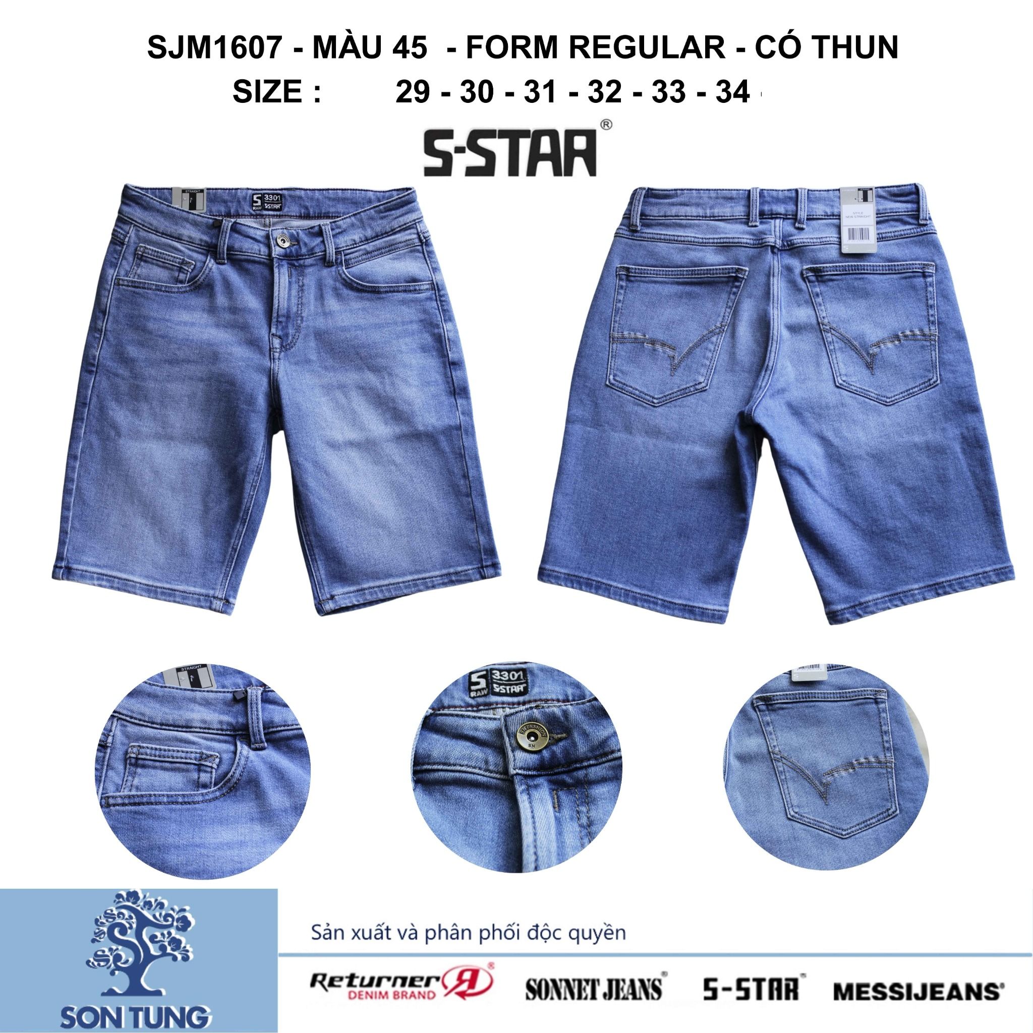 Quần Short Jean Nam Co Giãn SJM1607 S-STAR