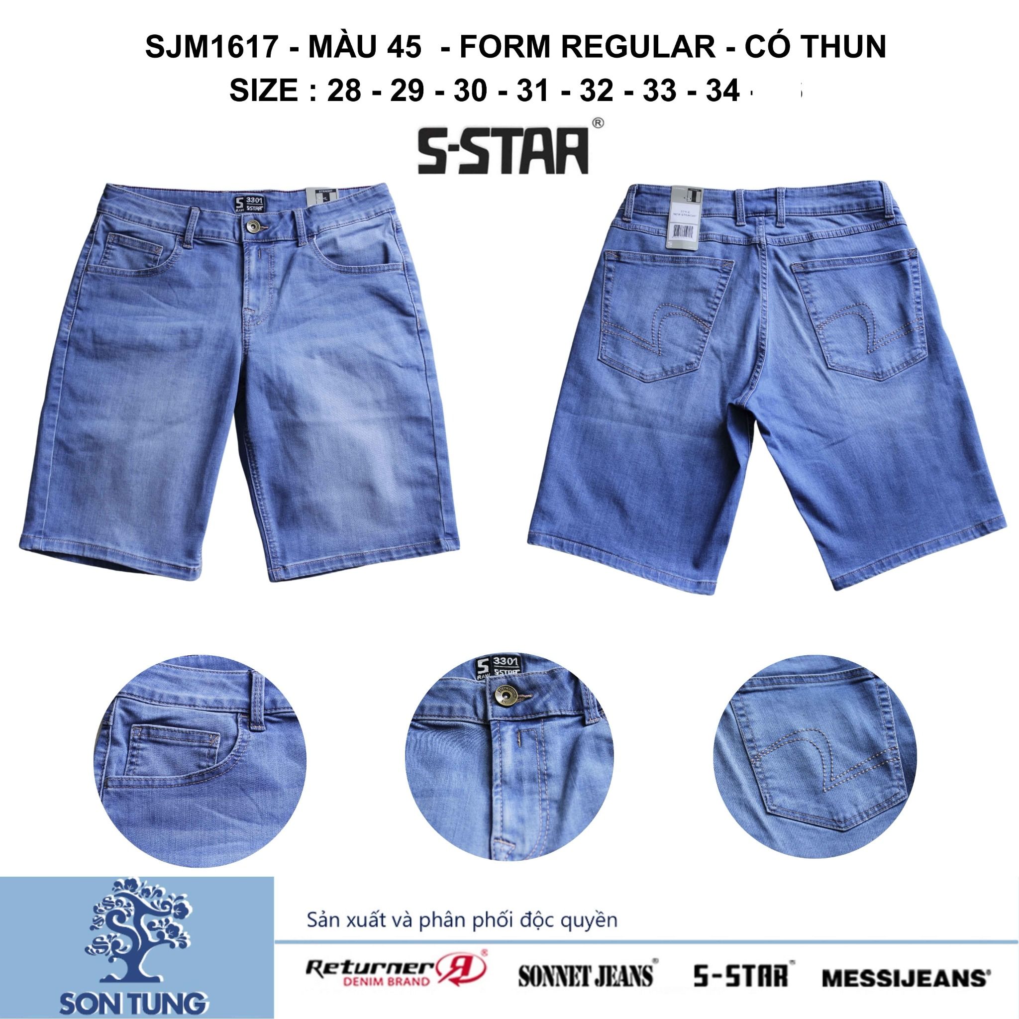 Quần Short Jean Nam Co Giãn SJM1617 S-STAR