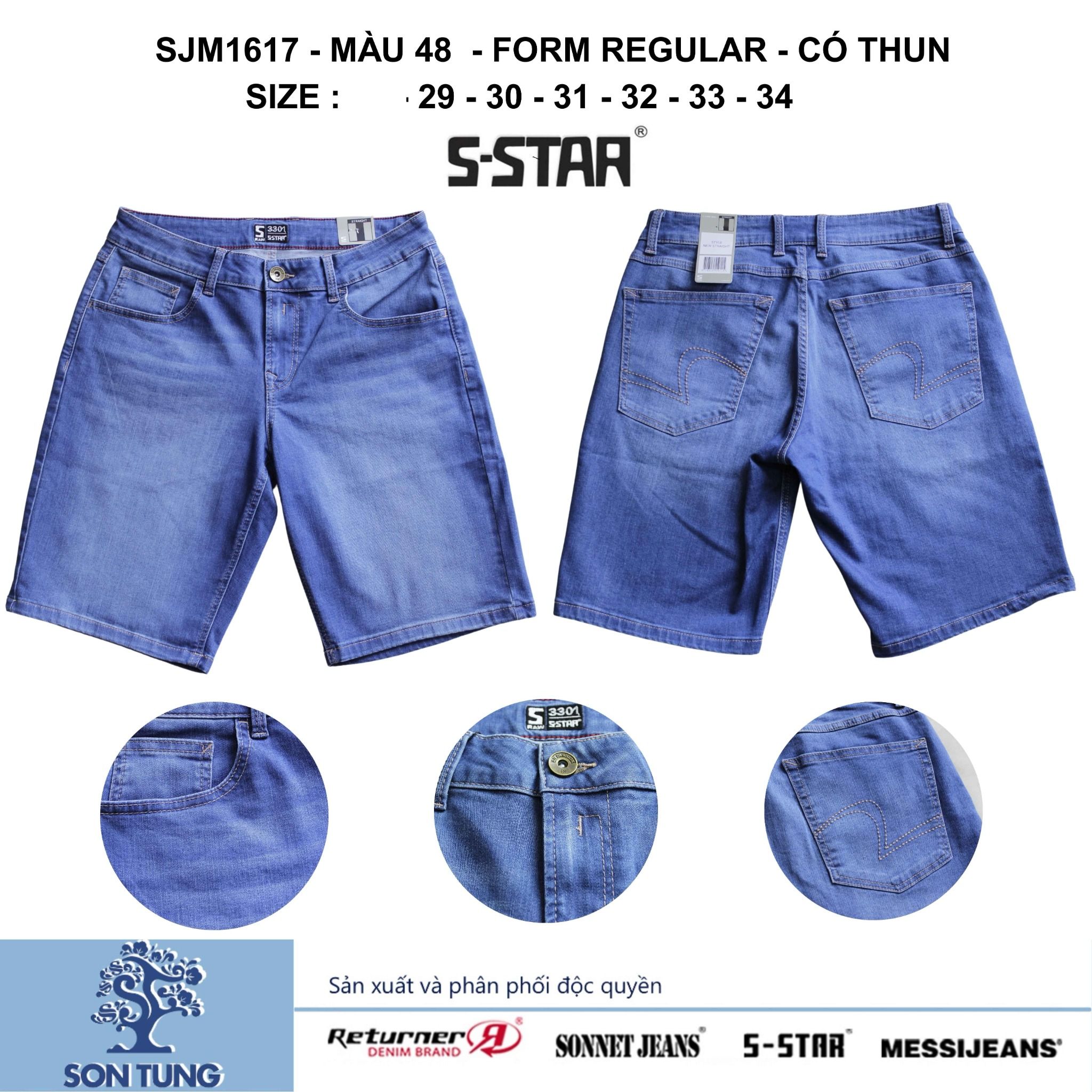 Quần Short Jean Nam Co Giãn SJM1617 S-STAR