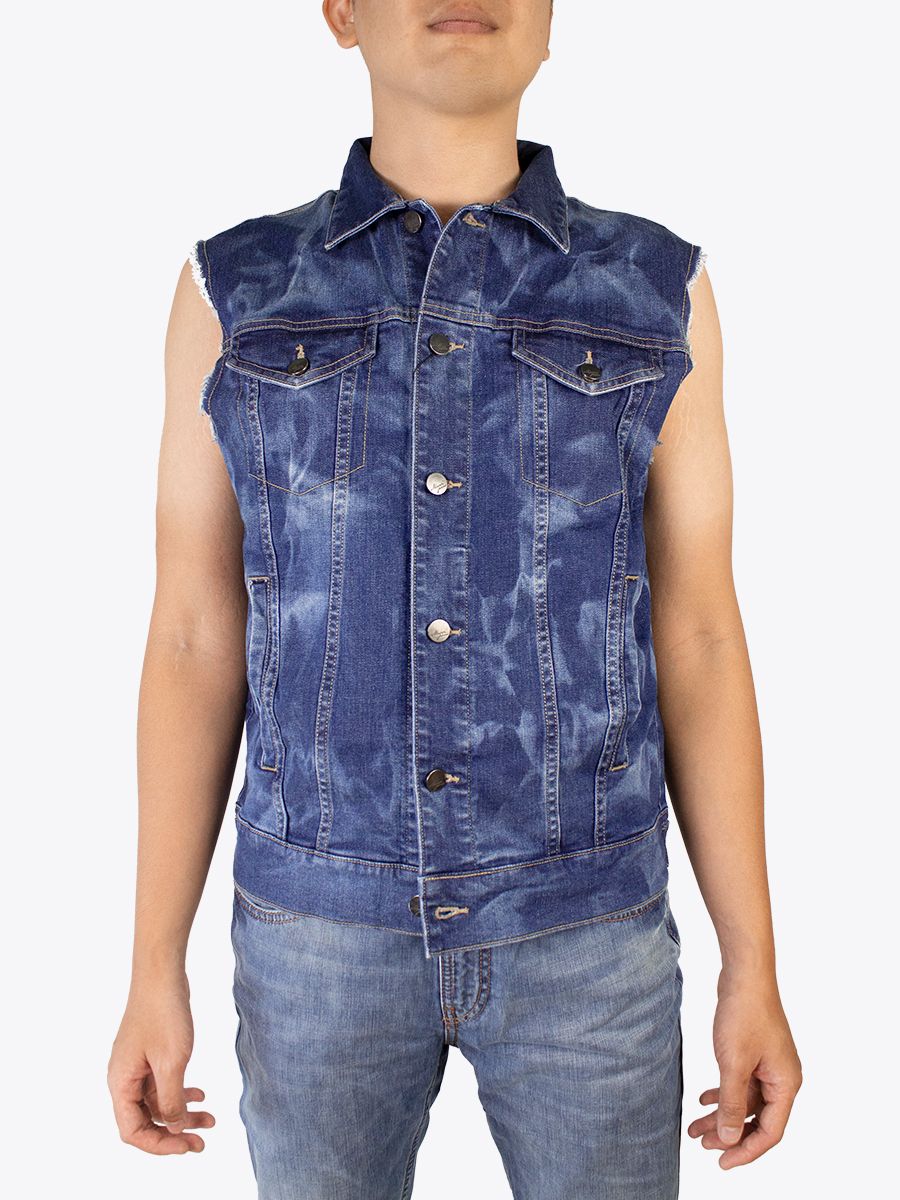 Áo khoác nam ngắn tay jeans SJM-397-42 (Classic)