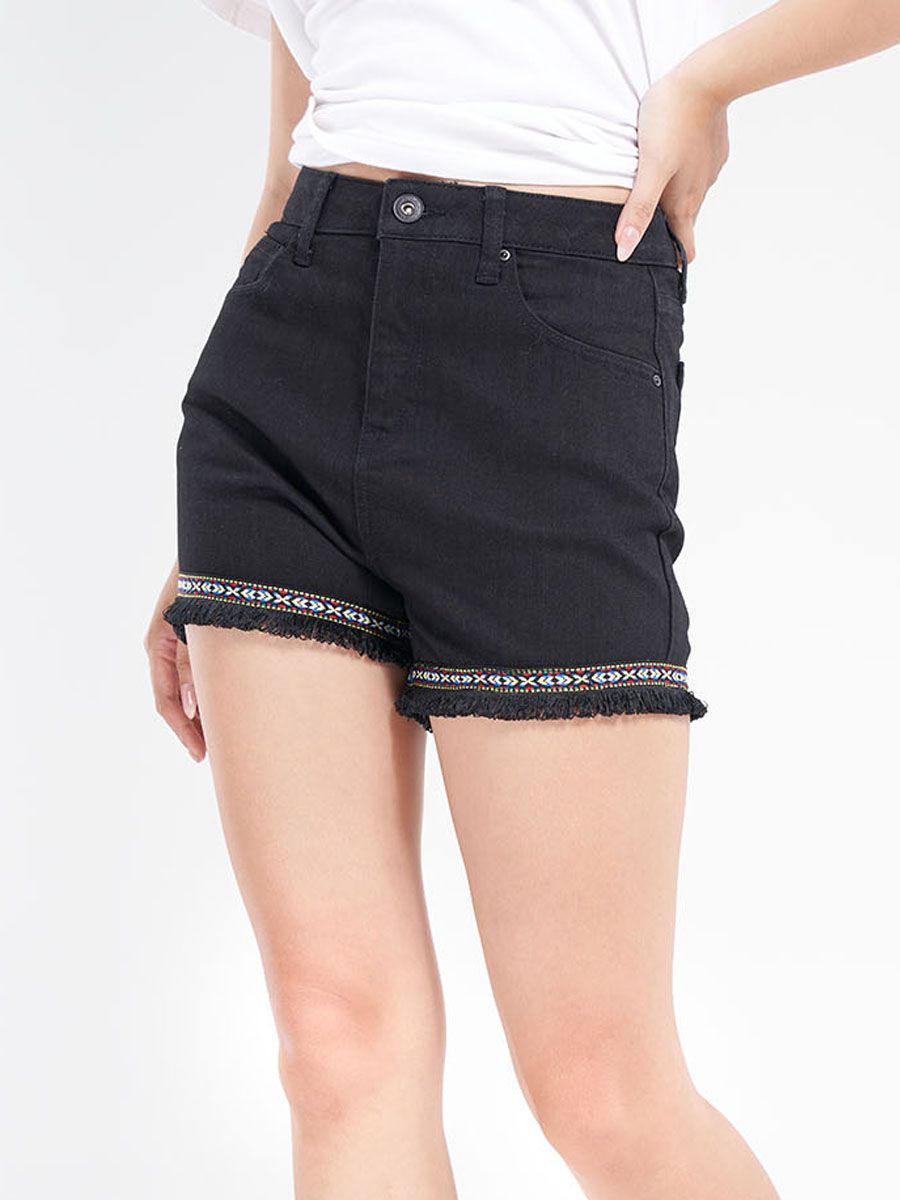 Quần short jeans nữ viền ren MESSI SJW-724 (Classic)