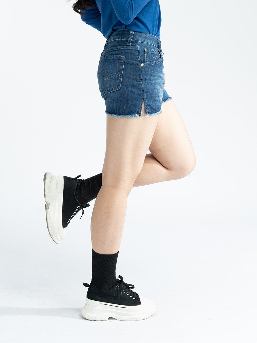 Quần nữ short jeans MESSI SJW1009-48 Không co giãn (Classic)