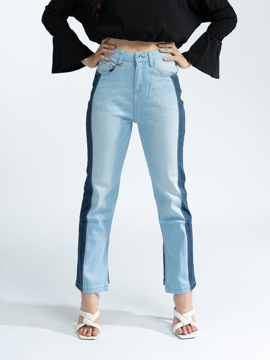 Quần nữ lửng jeans MESSI SJW-66142 (Mid rise skinny)