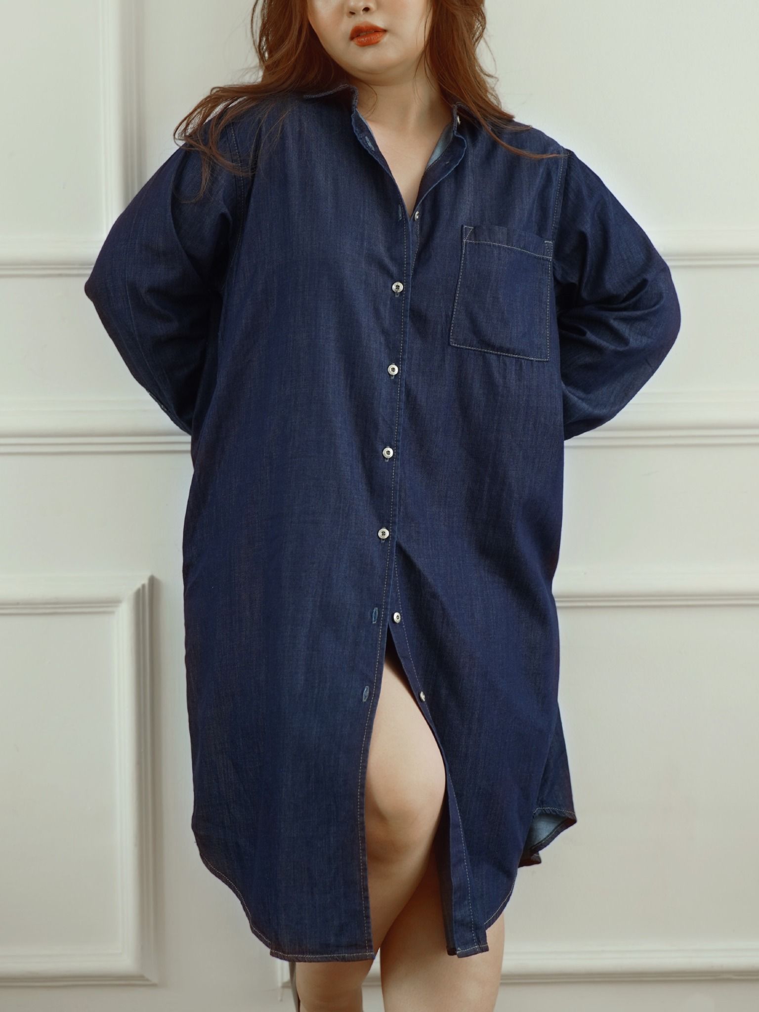 Plus Size - Đầm nữ jeans Plus Size WJB0247-40 (Plus size)