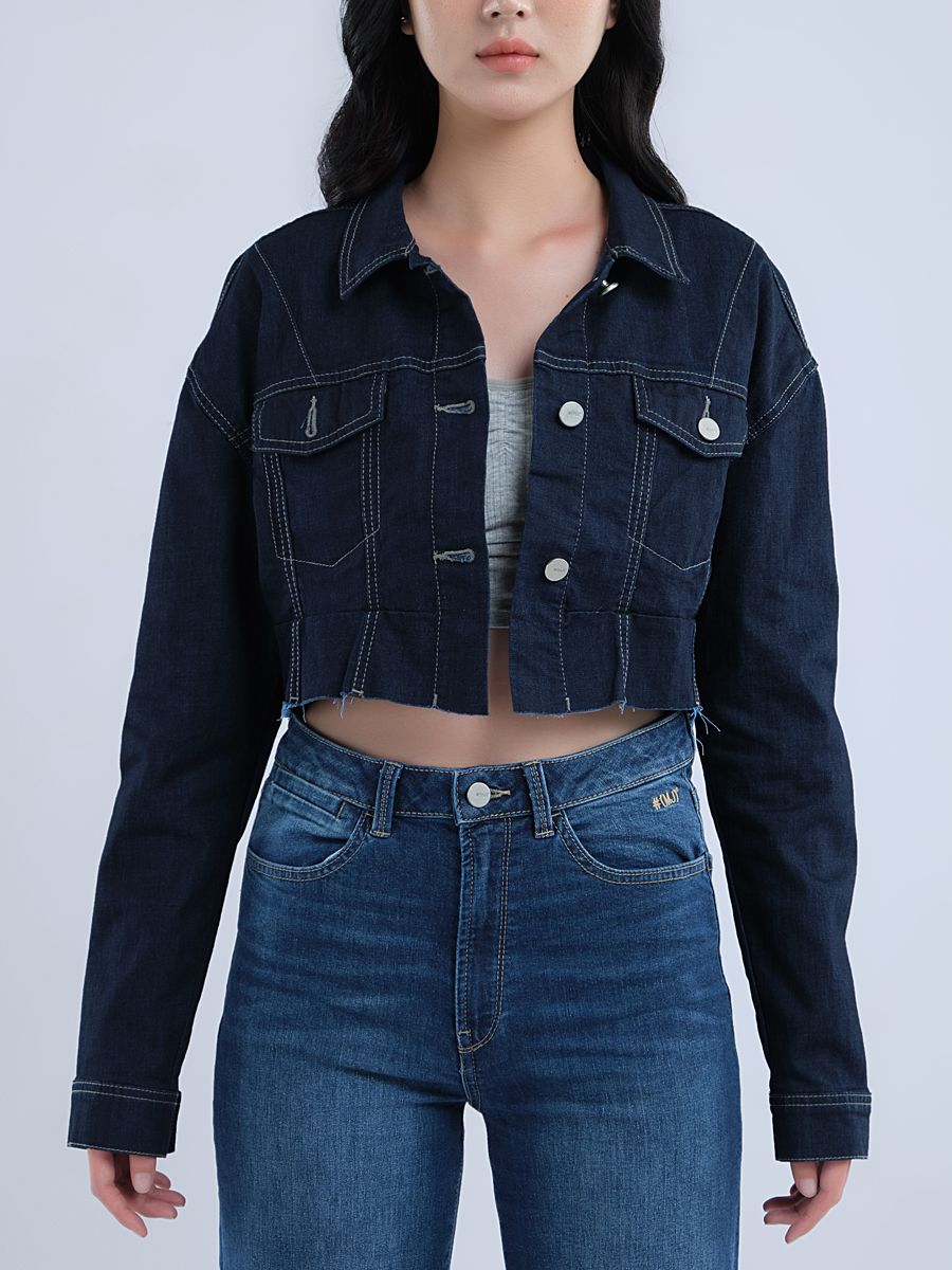 Áo khoác jean nữ lửng WJB0077-40 (Tailor)