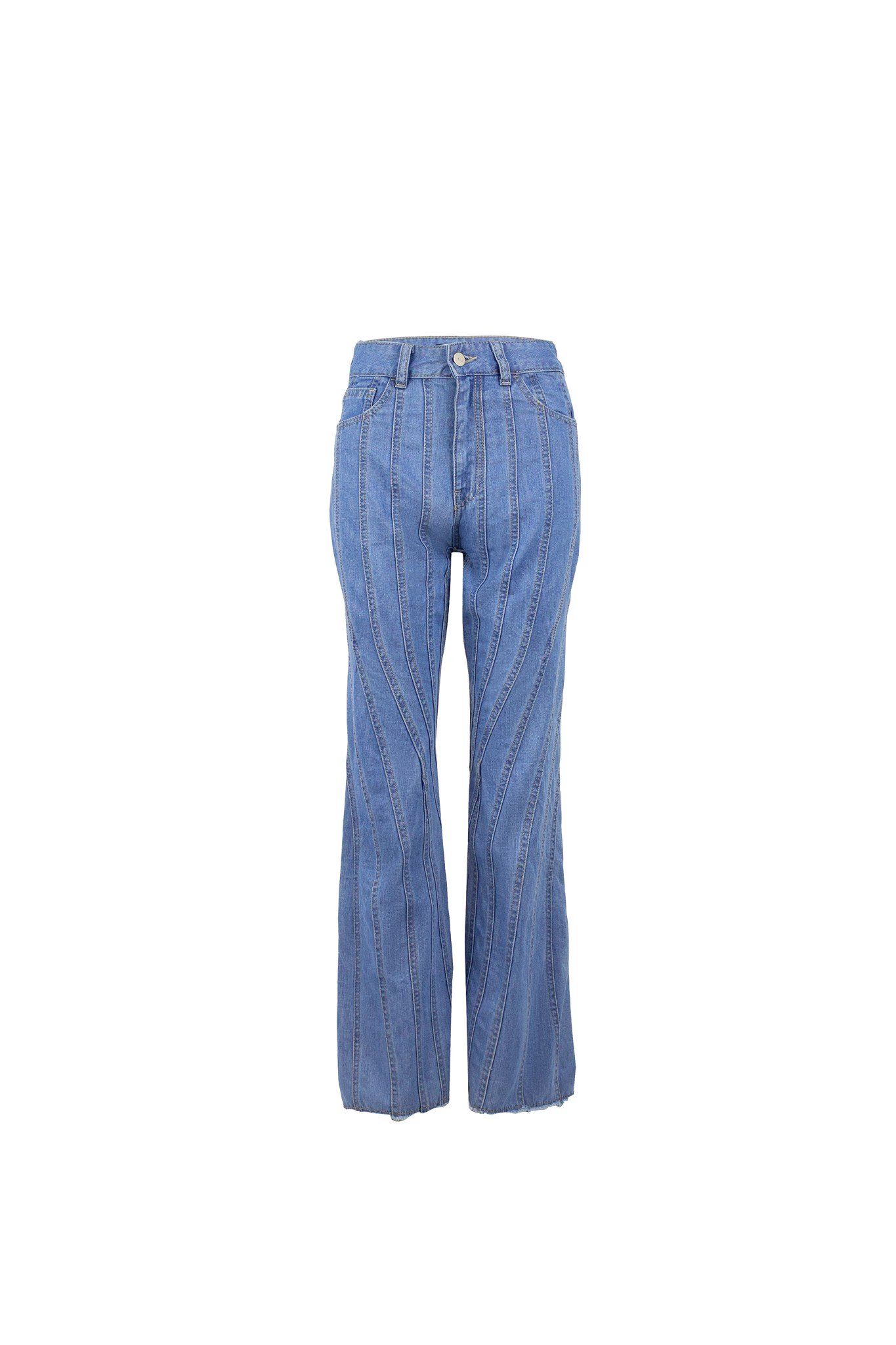 Quần jean nữ ống loe kiểu viền WJB0102-40 (Tailor)