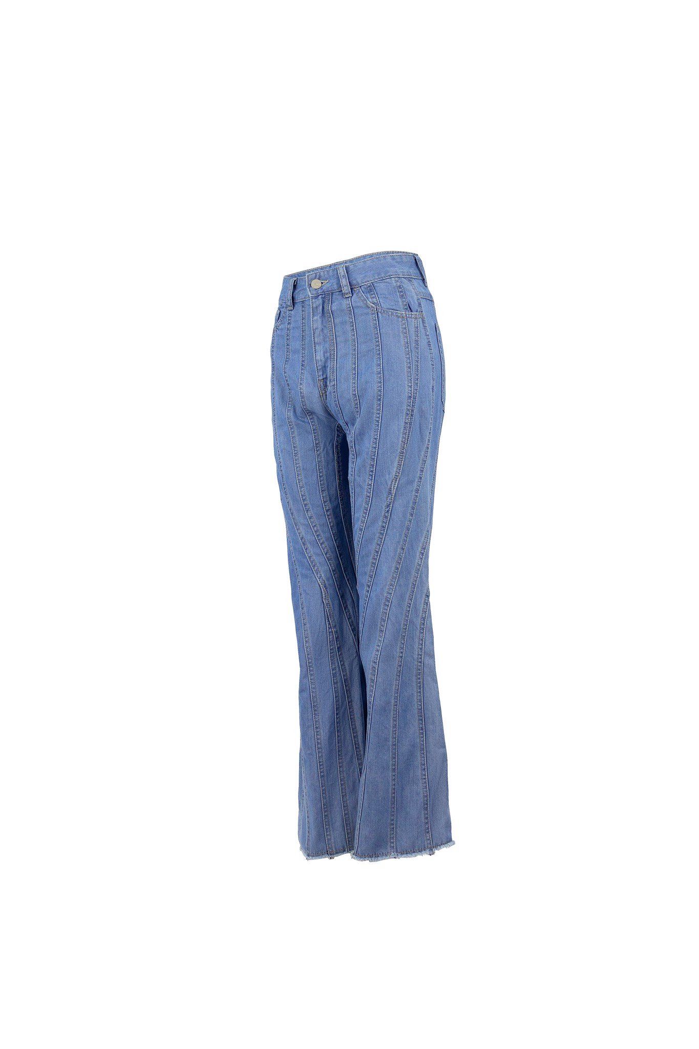 Quần jean nữ ống loe kiểu viền WJB0102-40 (Tailor)