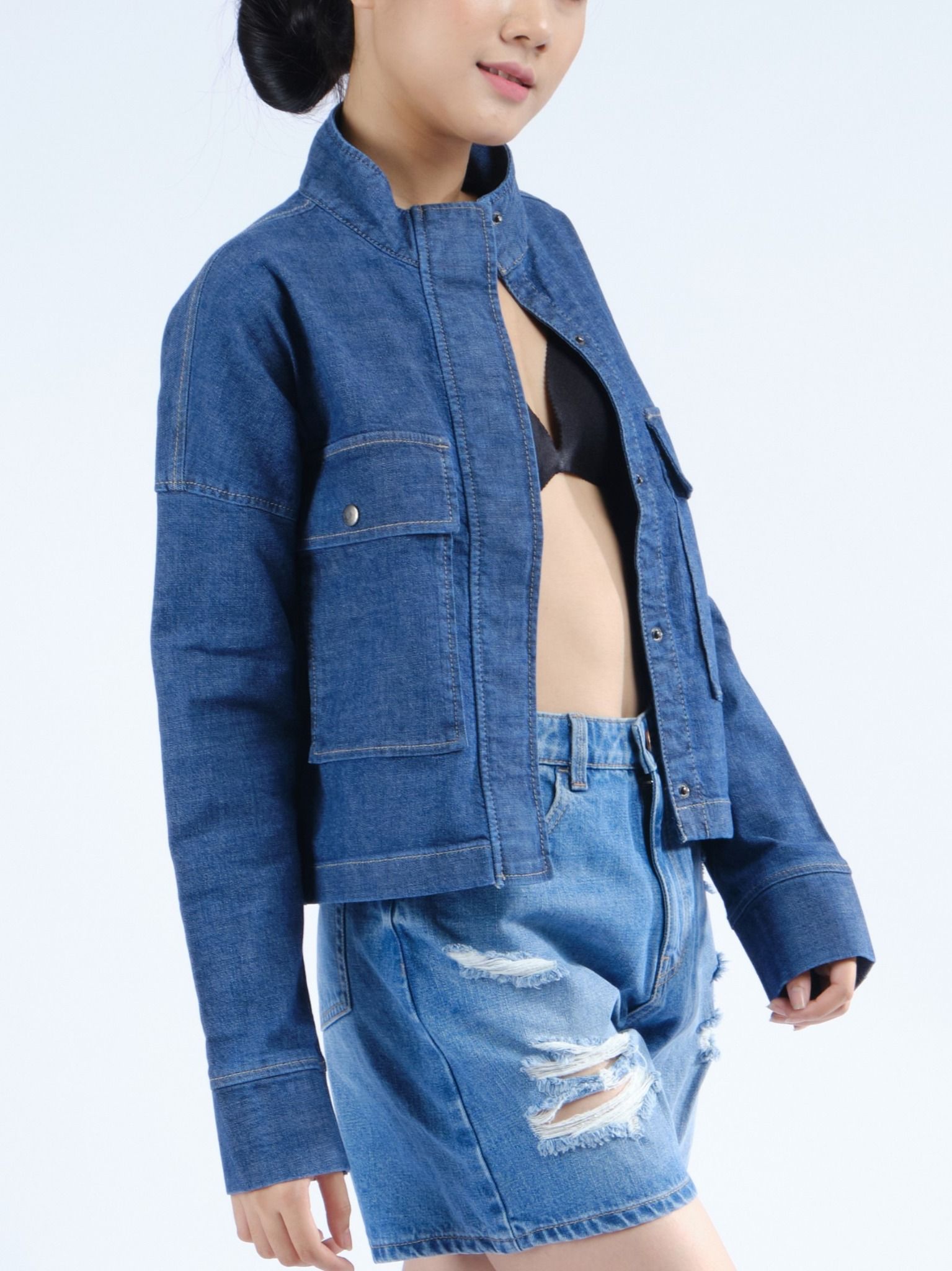 Áo khoác nữ jeans MESSI WJB0239-40(Tailor)