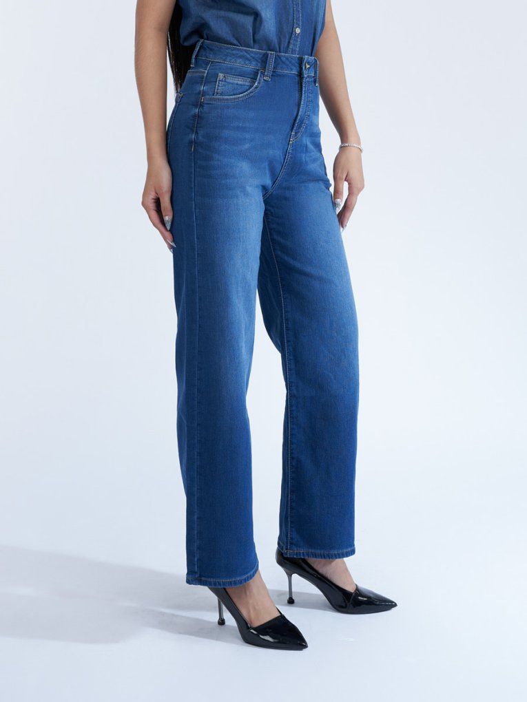 Quần nữ dài jeans WJB0250 (Wide)