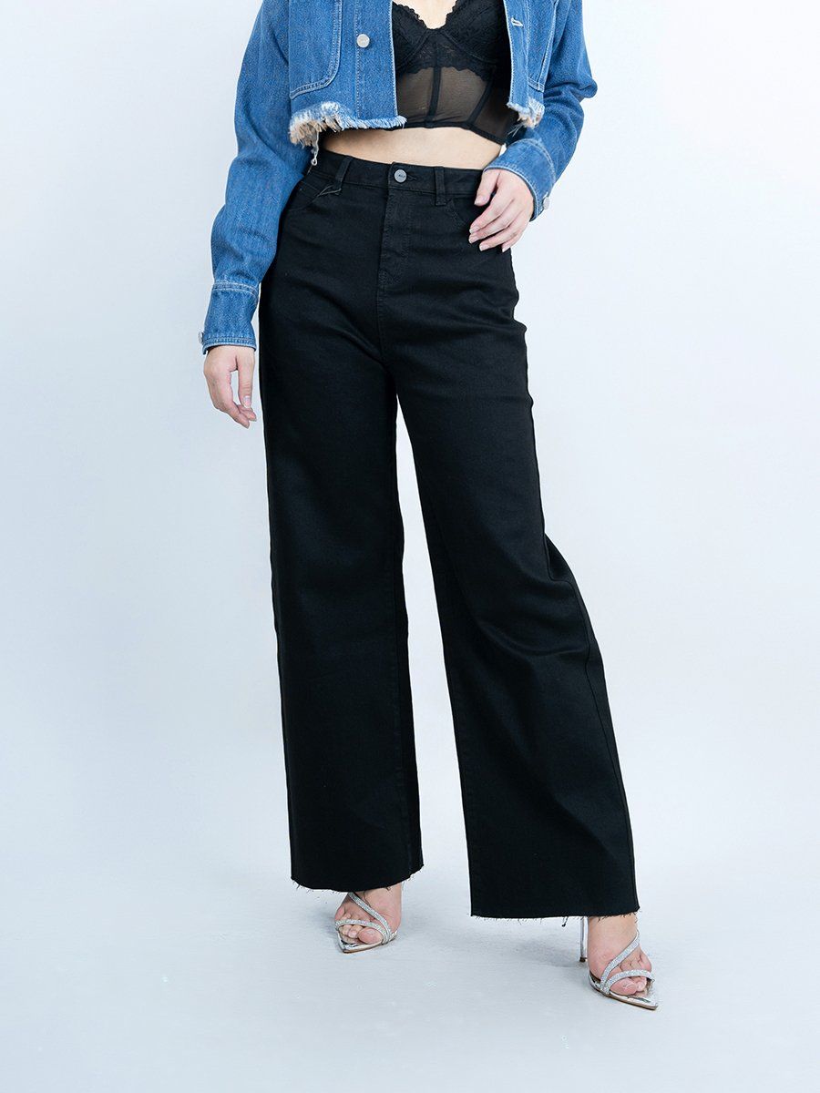 Quần nữ dài jeans rách lai MESSIJEANS WJB0252-40