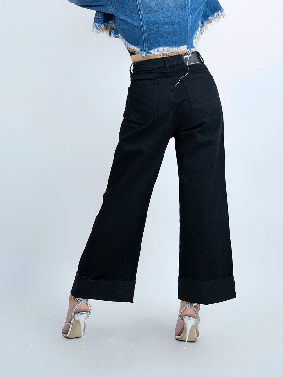 Quần nữ dài jeans lật lai MESSIJEANS WJB0253