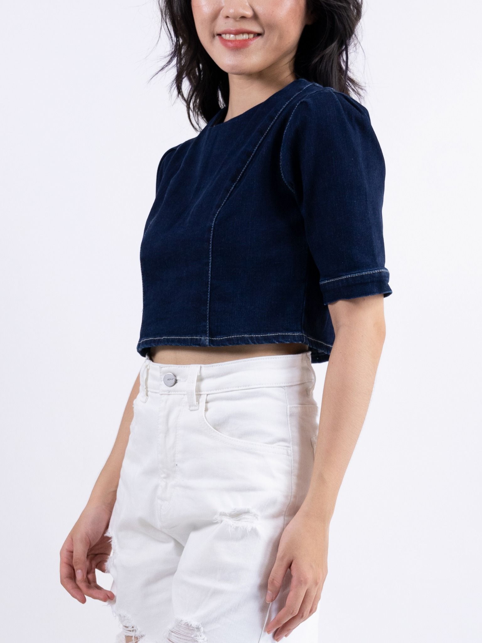Áo kiểu nữ jeans WJB0266-40 (Tailor)