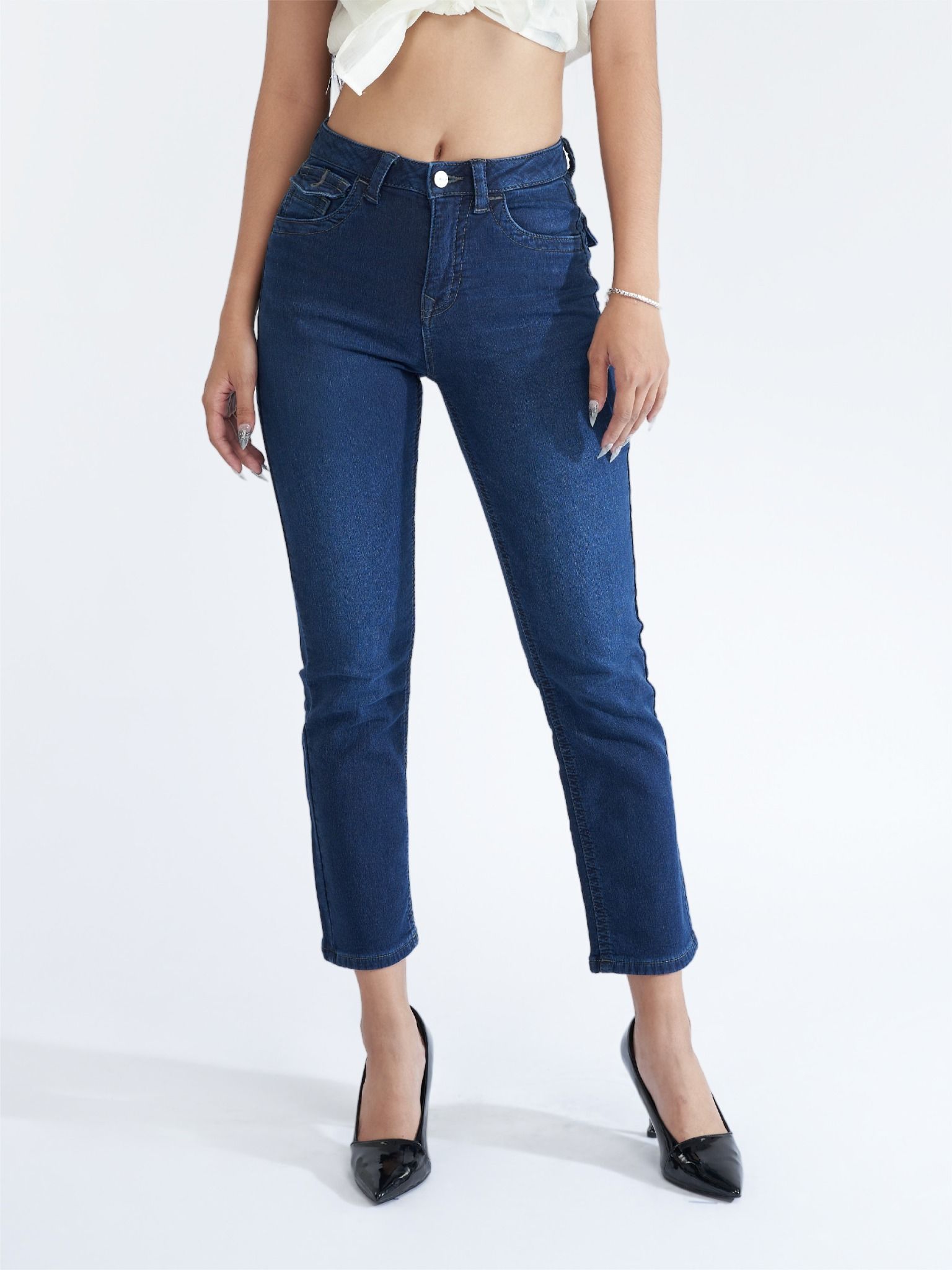 Quần nữ dài jeans WJB0272 (Straight)
