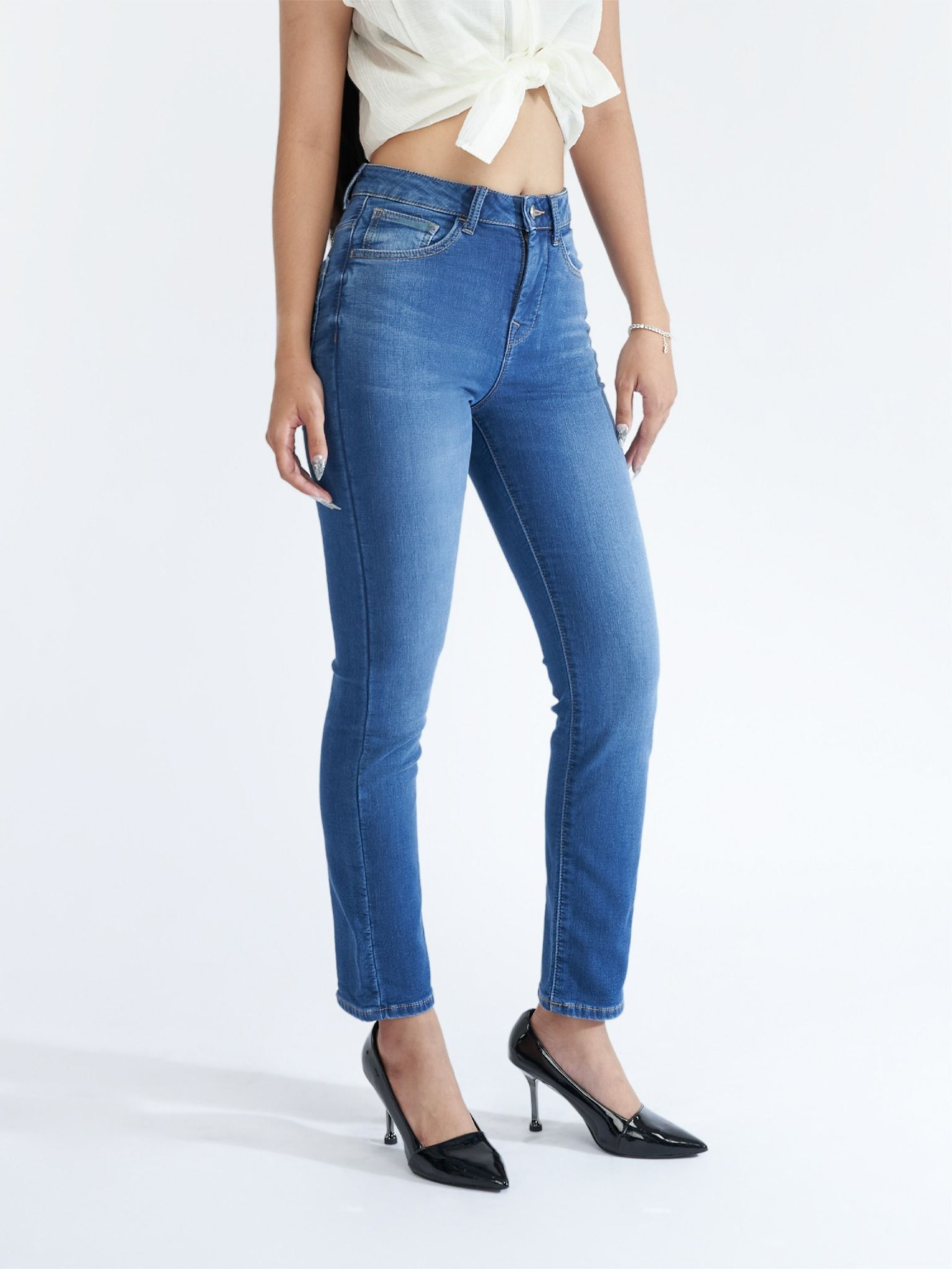 Quần nữ dài jeans WJB0273 (Mom)