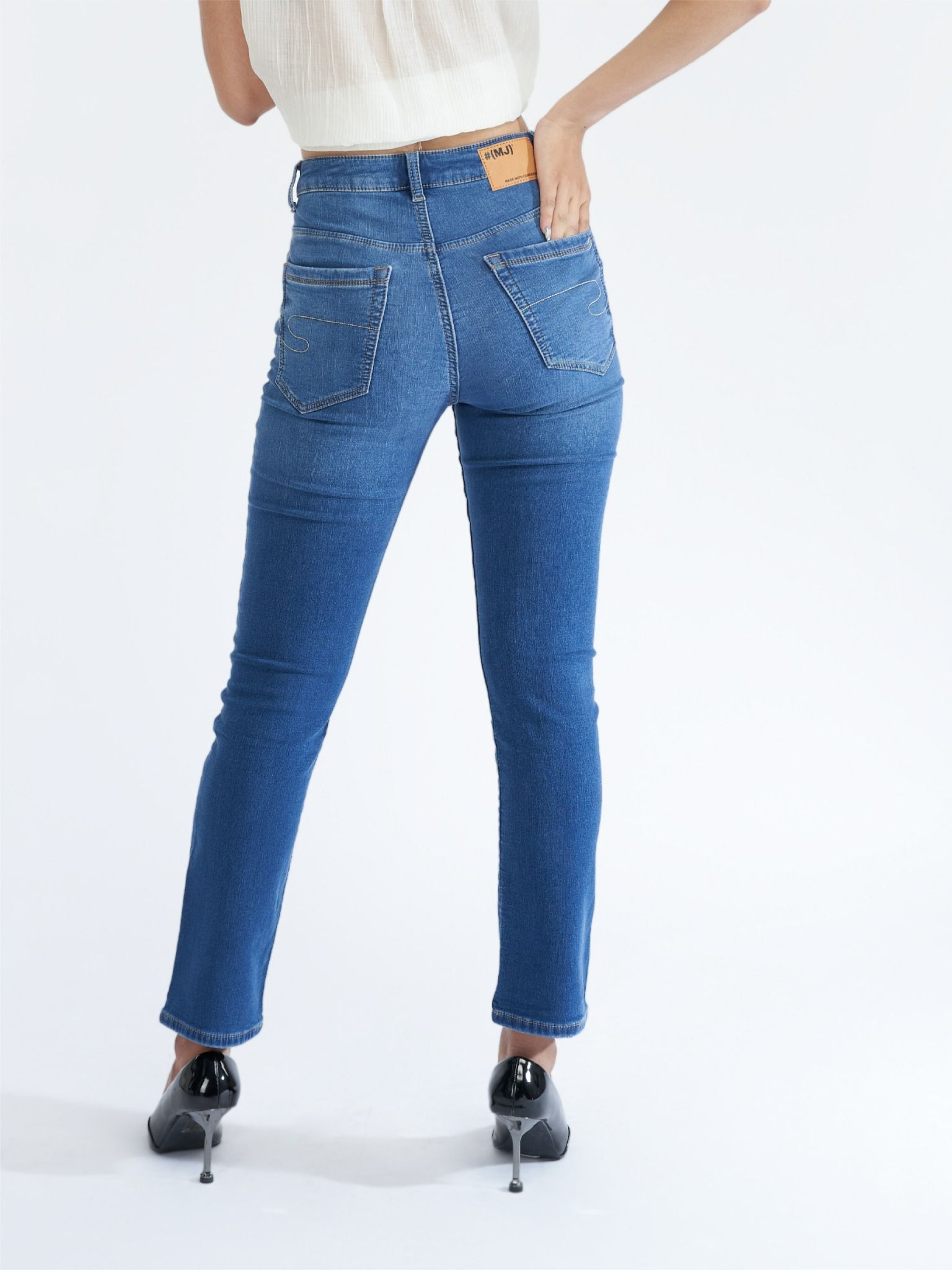 Quần nữ dài jeans WJB0273 (Mom)