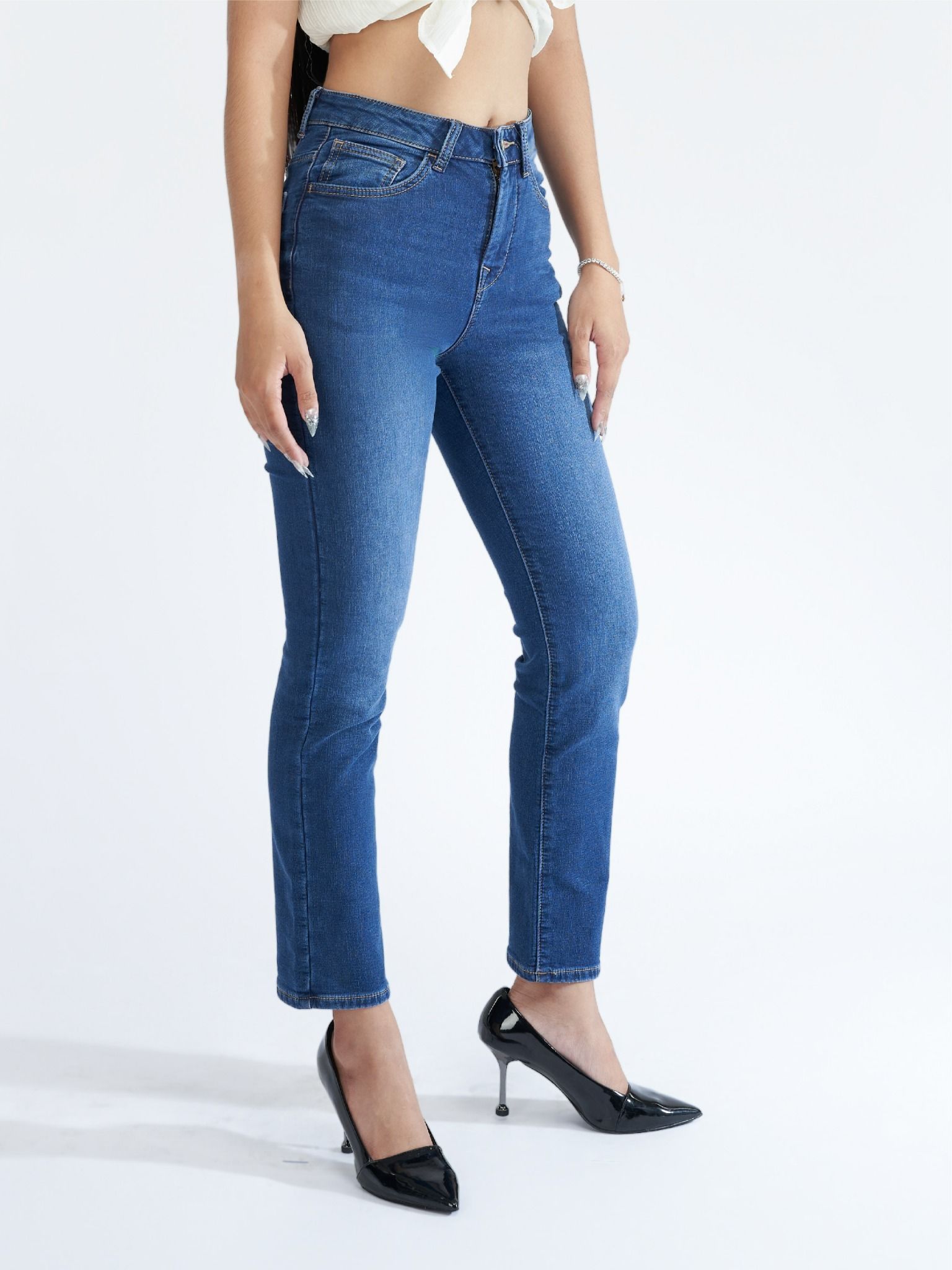 Quần nữ dài jeans WJB0273 (Mom)