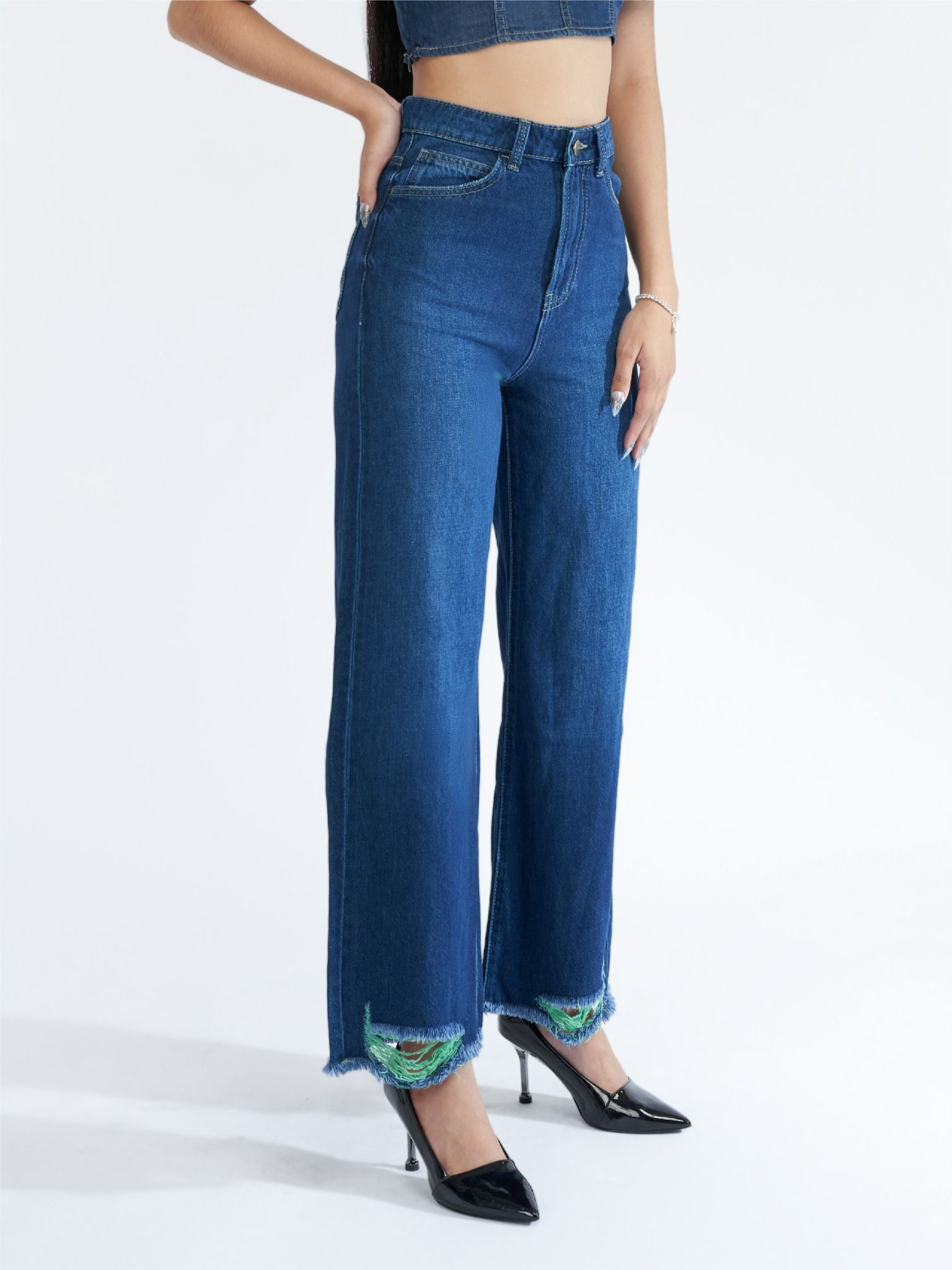 Quần nữ dài jeans WJB0287 (Straight)