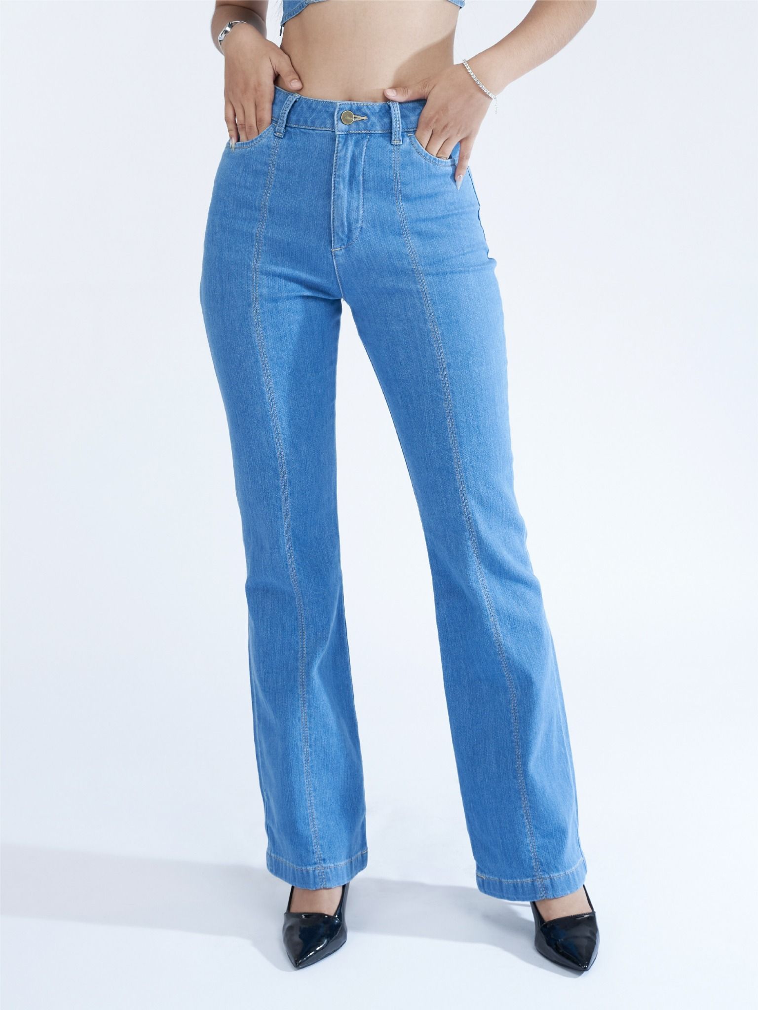 Quần nữ dài jeans WJB0296 (Flare)
