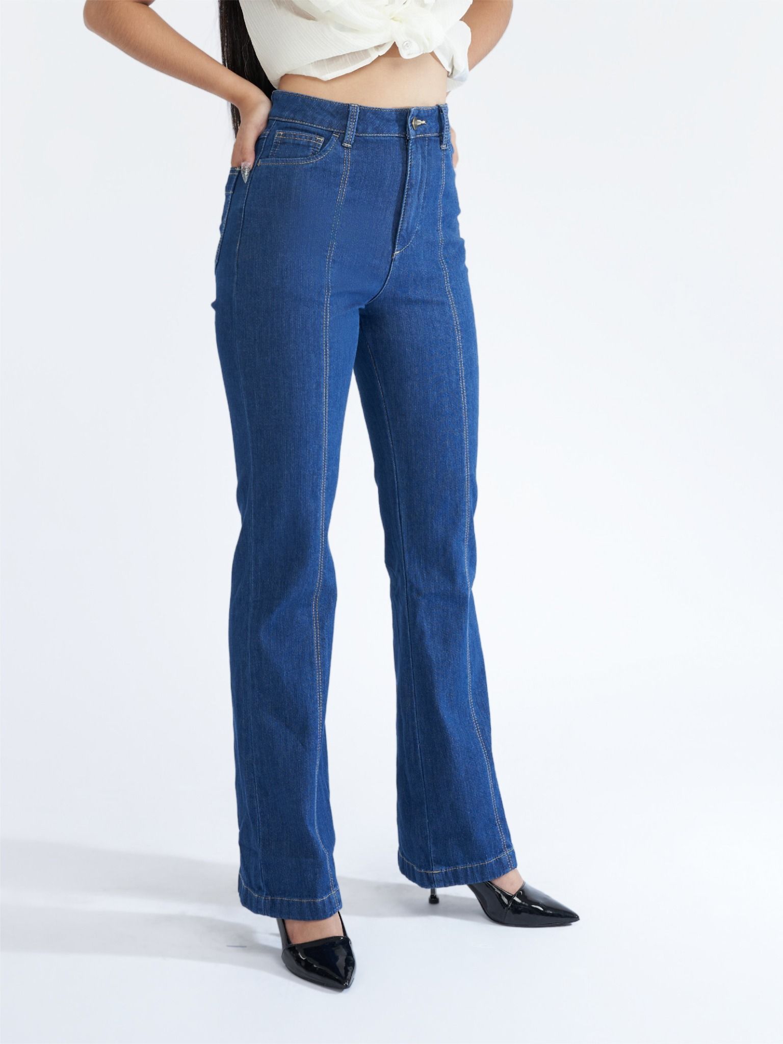 Quần nữ dài jeans WJB0296 (Flare)