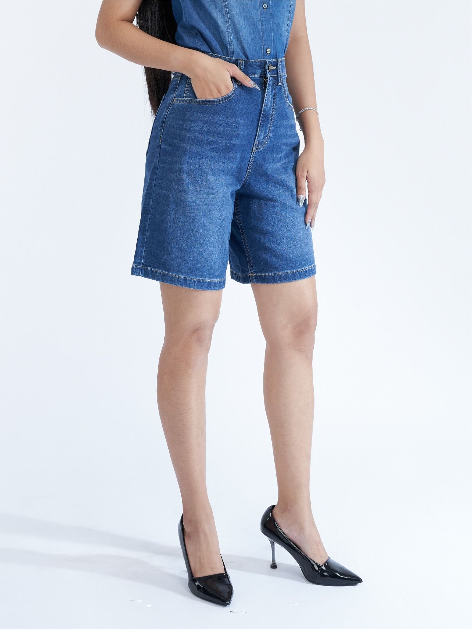 Quần nữ short jeans WJB0299 (Classic)