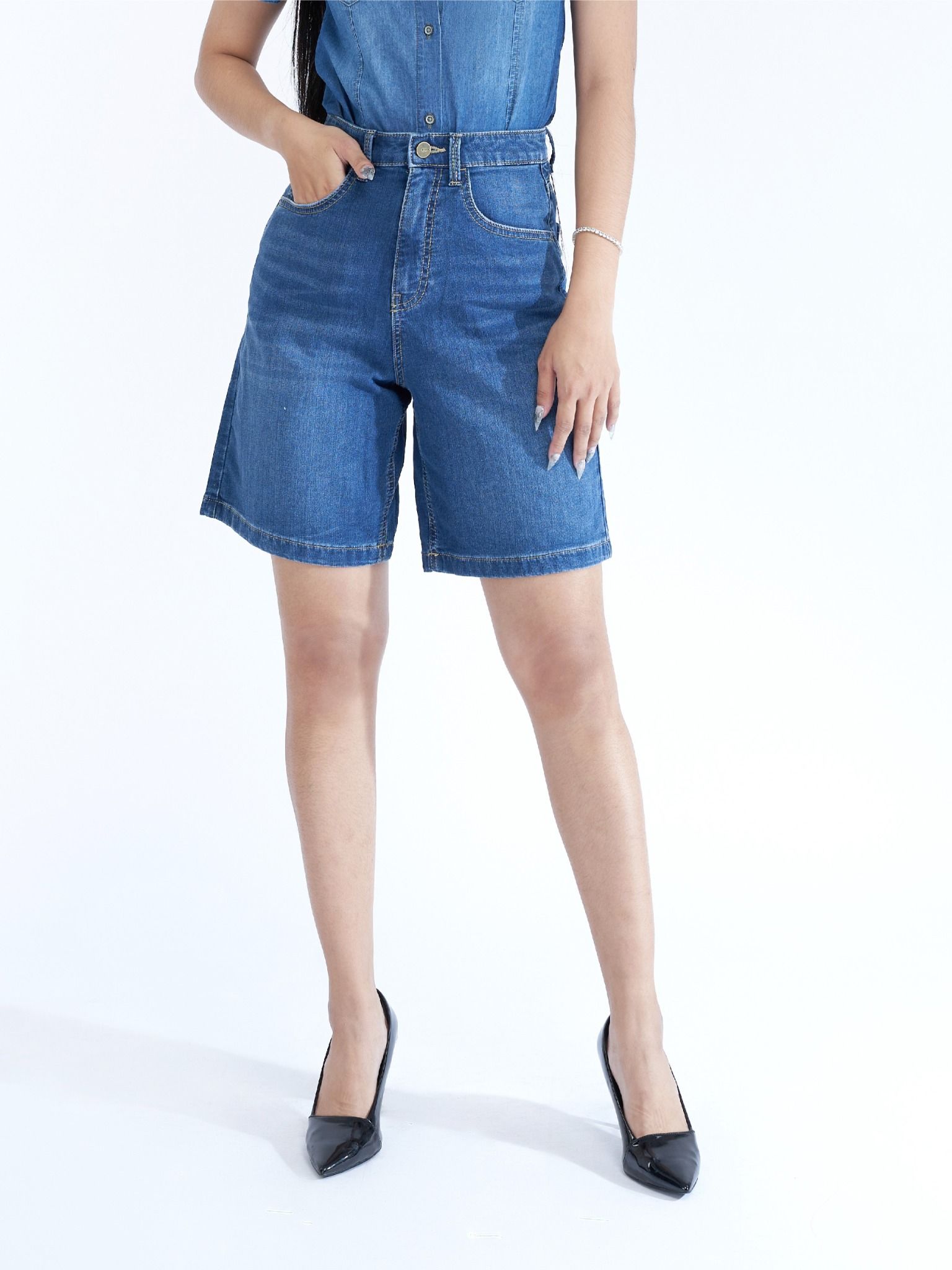 Quần nữ short jeans WJB0299 (Classic)
