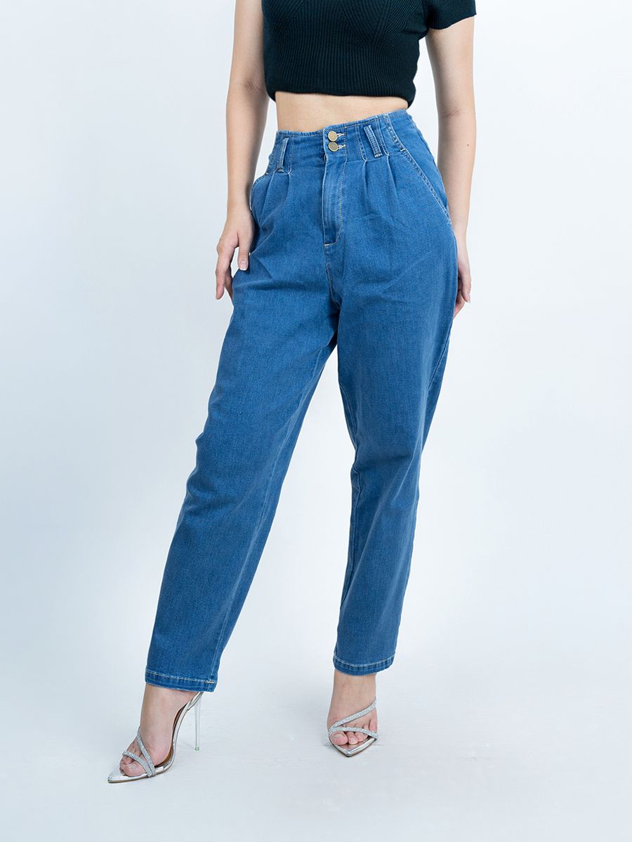 Quần nữ dài jeans MESSIJEANS WJB0303 (Baggy)