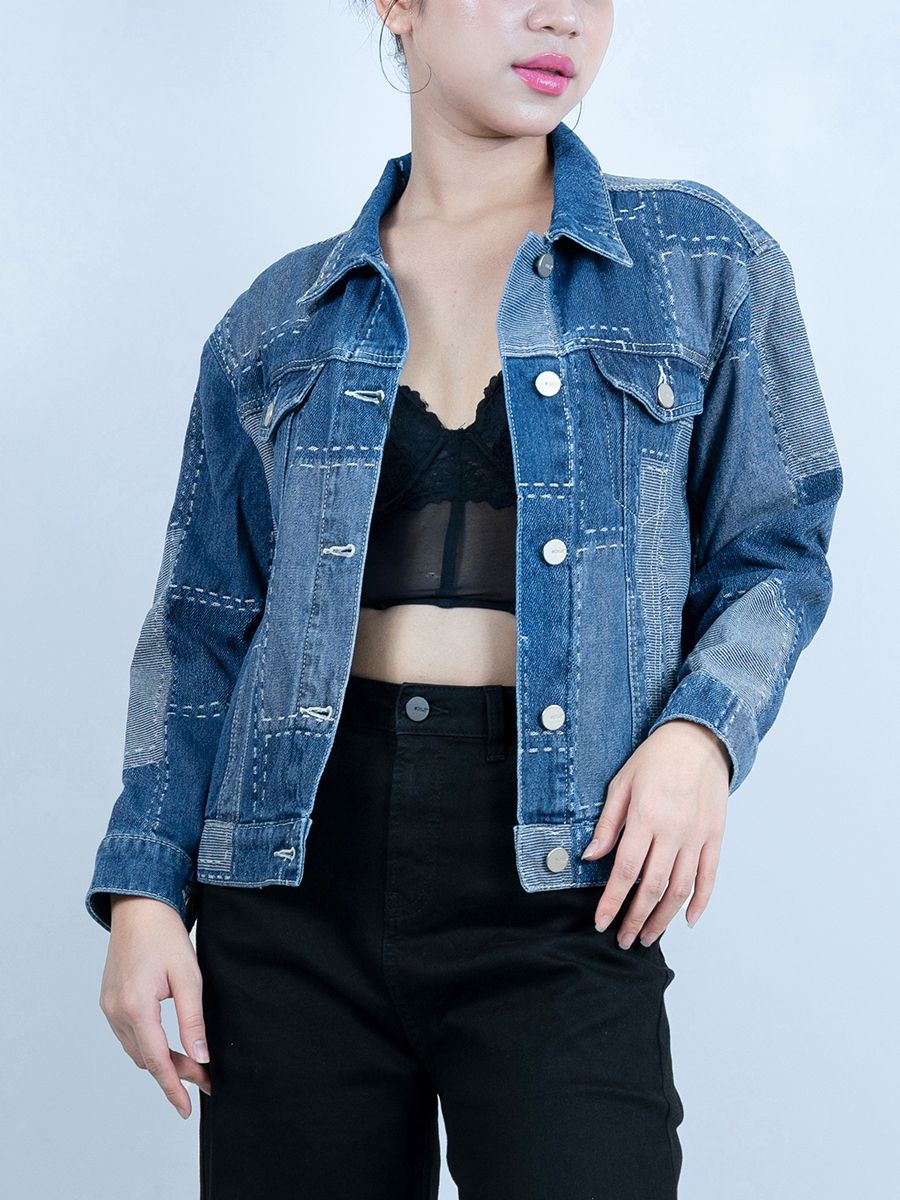 Áo khoác nữ jeans MESSIJEANS WJB0332
