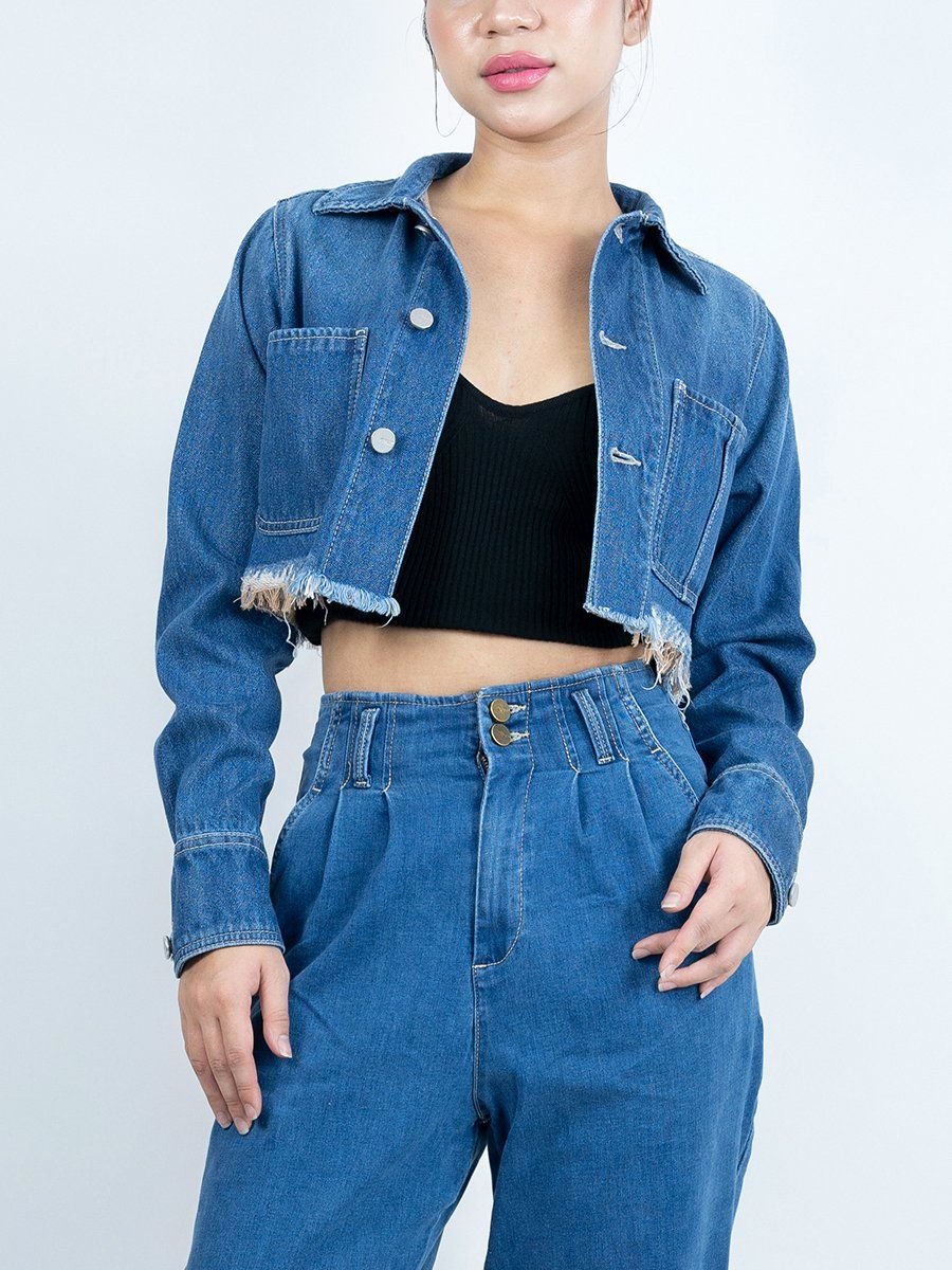 Áo khoác nữ jeans MESSIJEANS WJB0346
