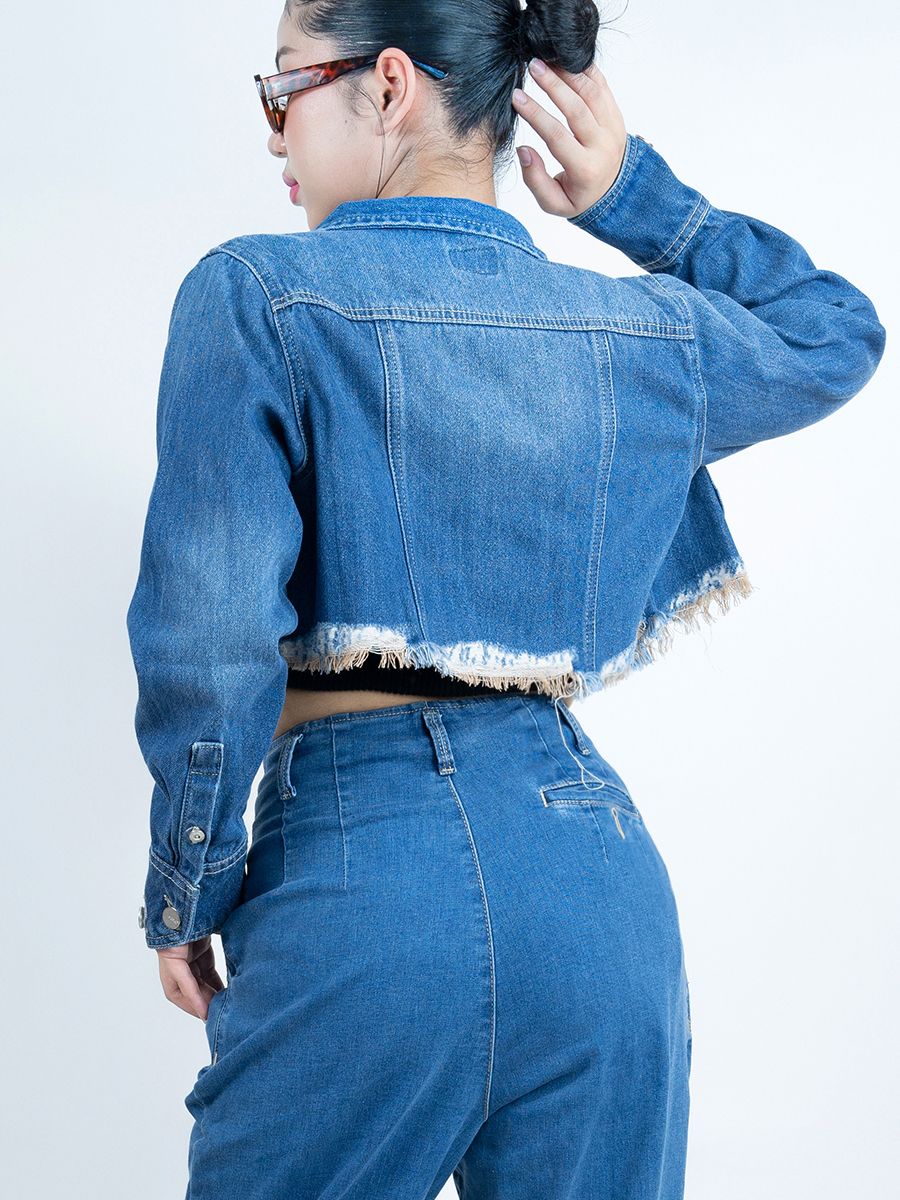 Áo khoác nữ jeans MESSIJEANS WJB0346