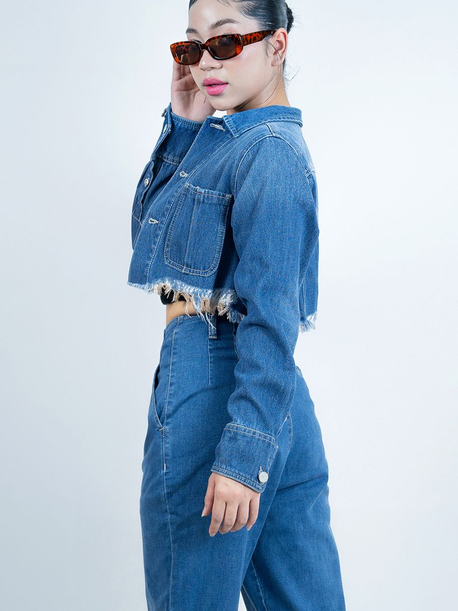 Áo khoác nữ jeans MESSIJEANS WJB0346