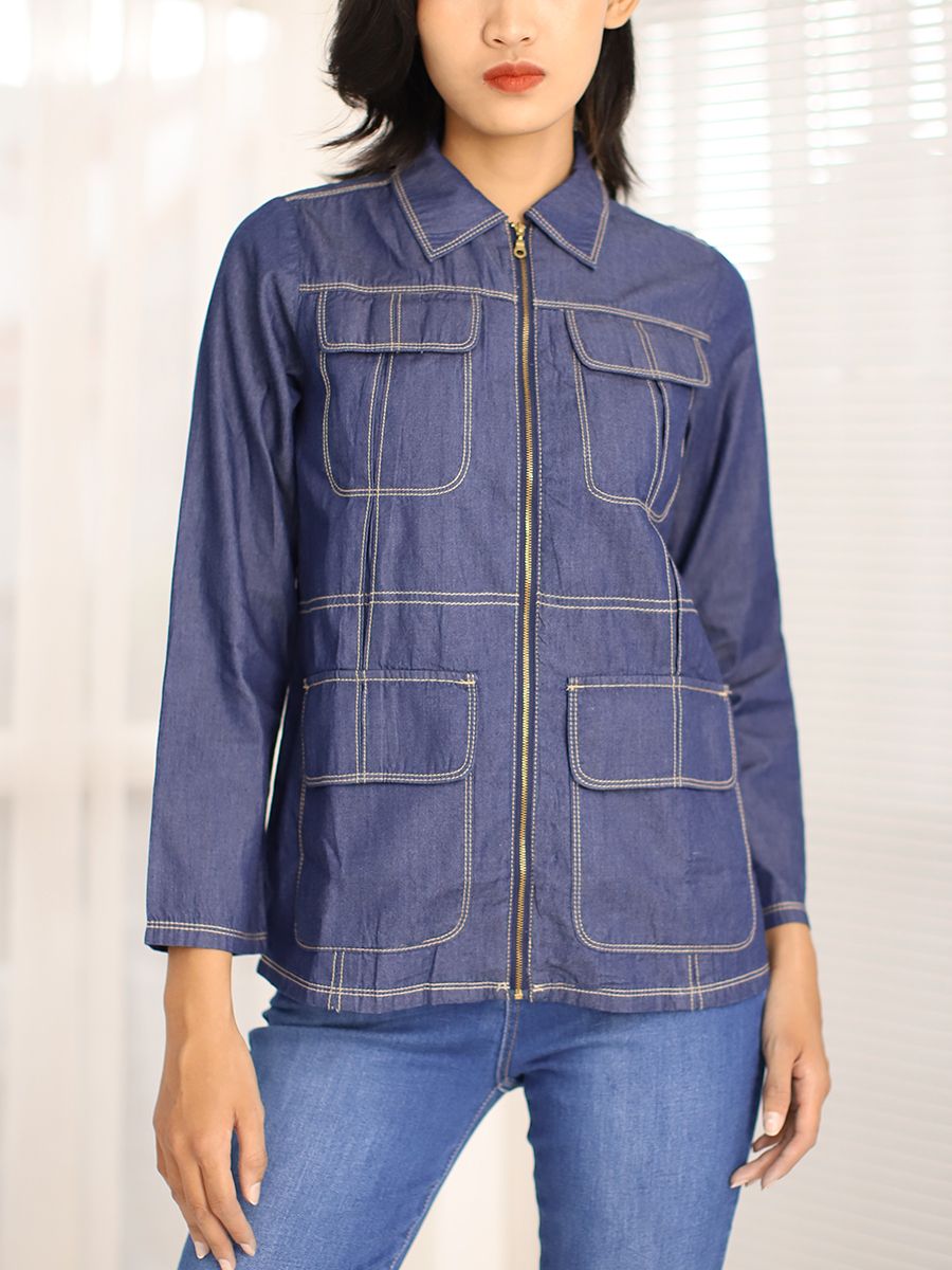 Áo khoác nữ jeans WJF0219-48 (Tailor)
