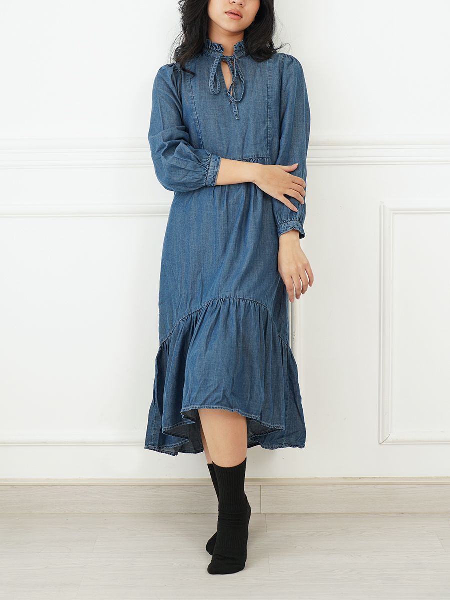 Đầm jeans nữ thời trang MESSI WJT0147 (Tailor)
