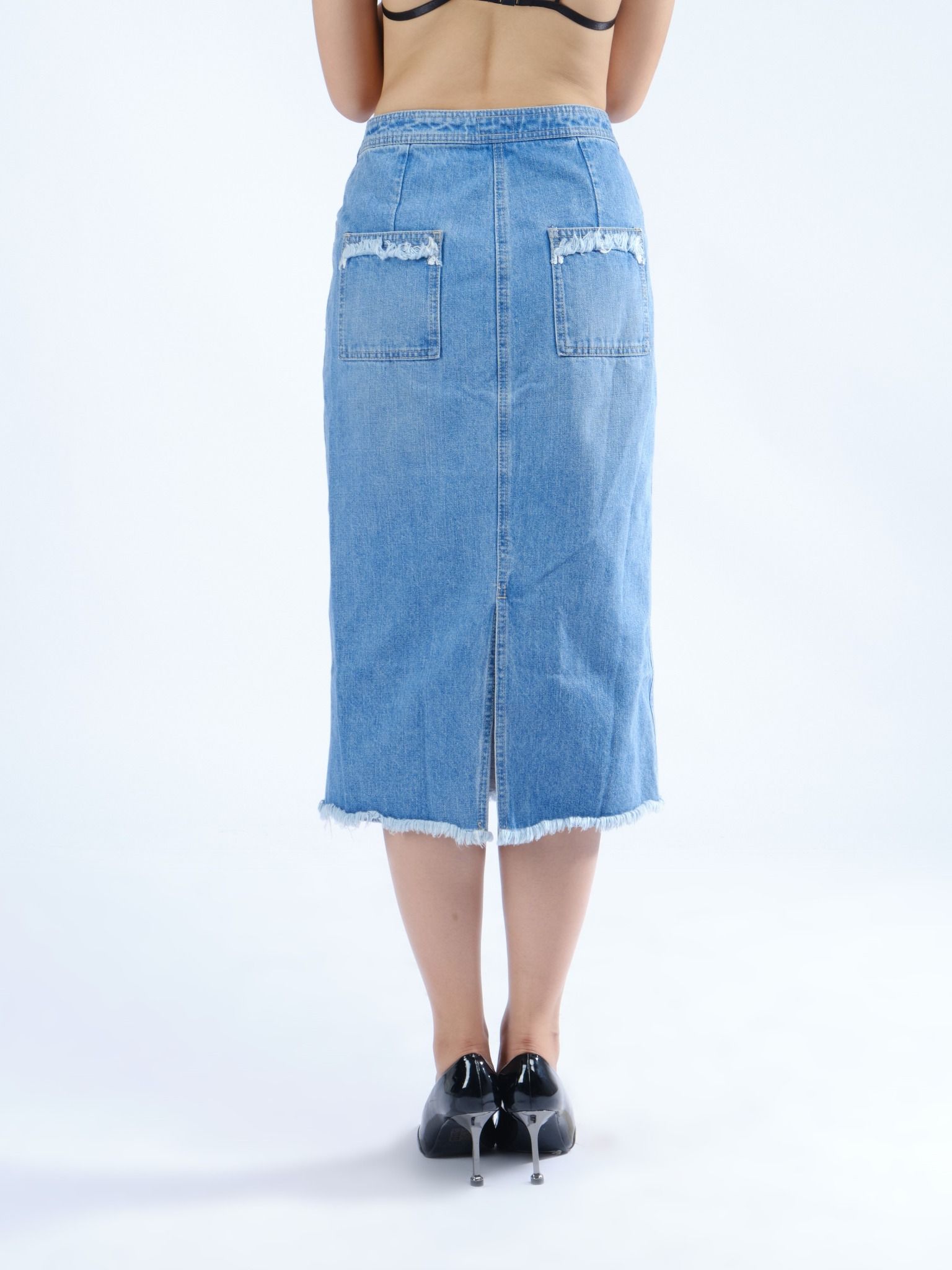 Chân váy jeans dài nữ thời trang MESSI WJT0175 (Tailor)