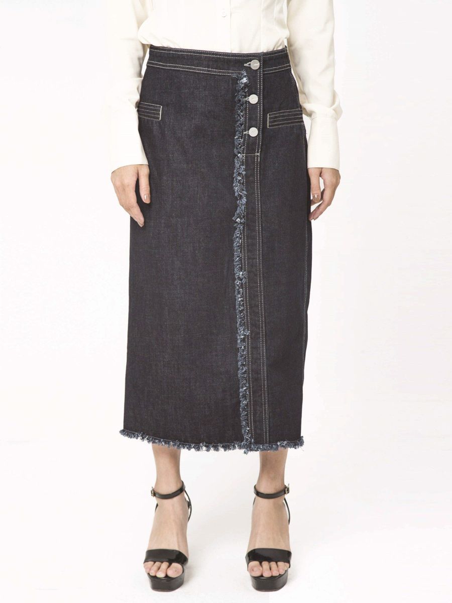 Chân váy jeans dài nữ thời trang MESSI WJT0175 (Tailor)