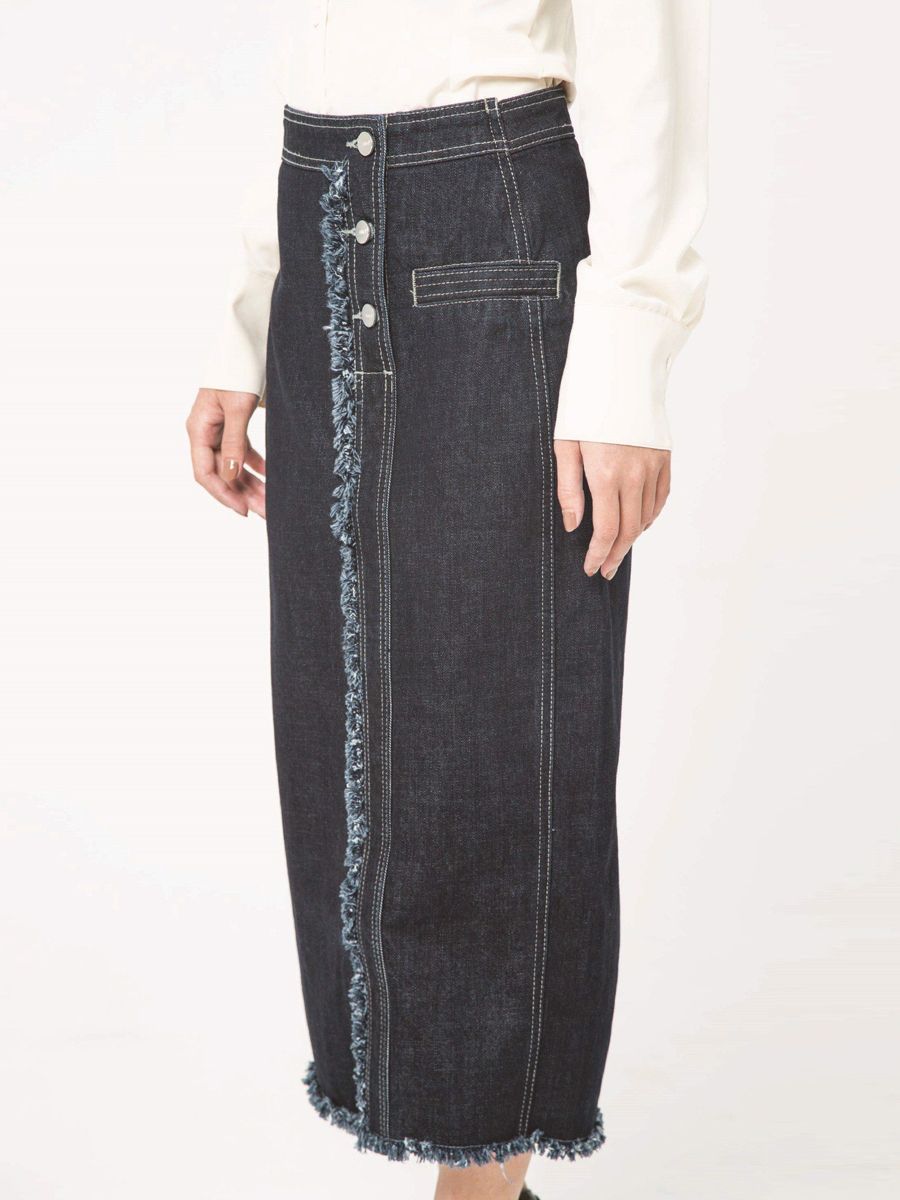 Chân váy jeans dài nữ thời trang MESSI WJT0175 (Tailor)