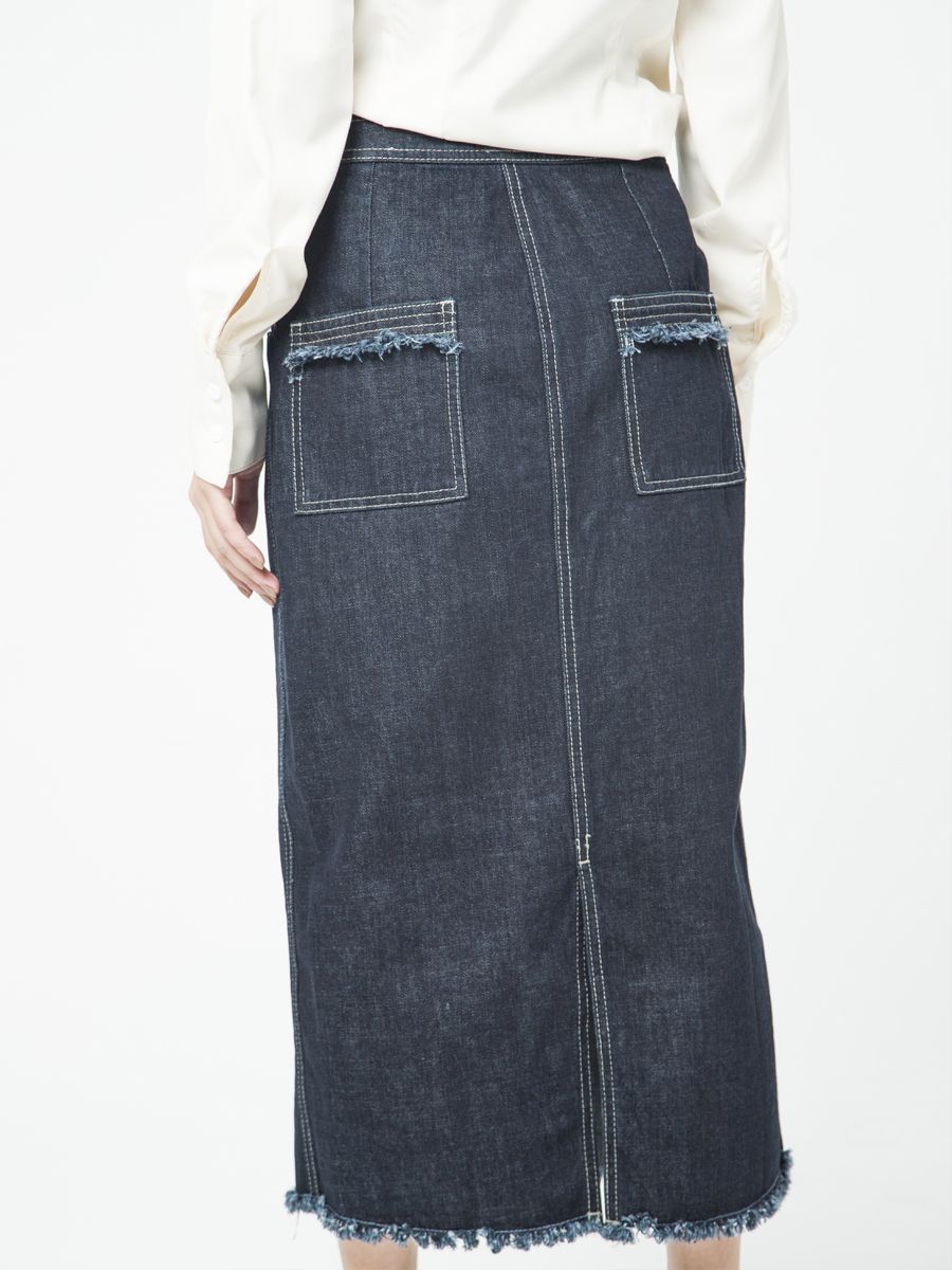 Chân váy jeans dài nữ thời trang MESSI WJT0175 (Tailor)
