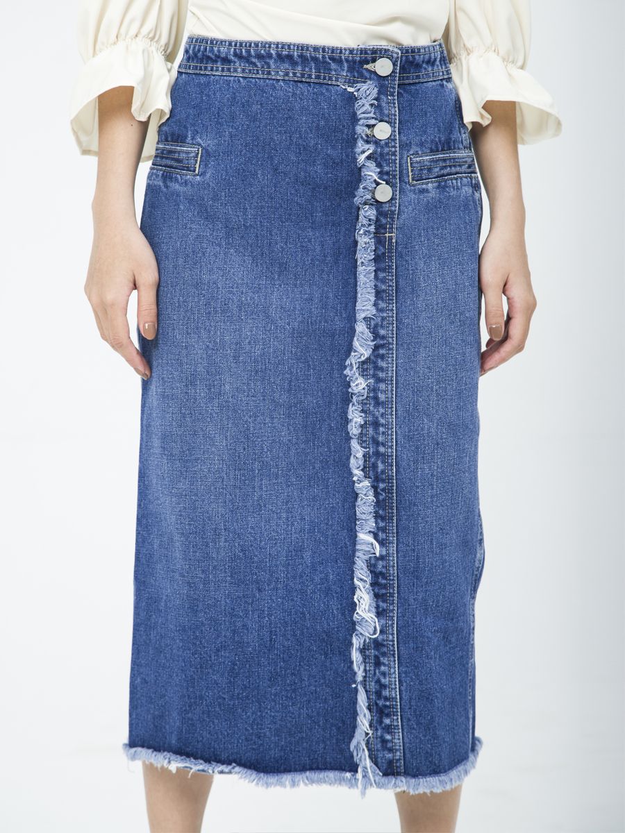 Chân váy jeans dài nữ thời trang MESSI WJT0175 (Tailor)