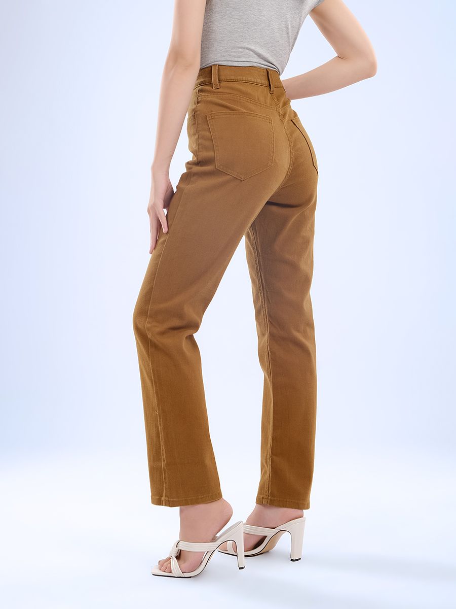 Quần nữ dài khaki WKF0160-40 (Slim Flare)